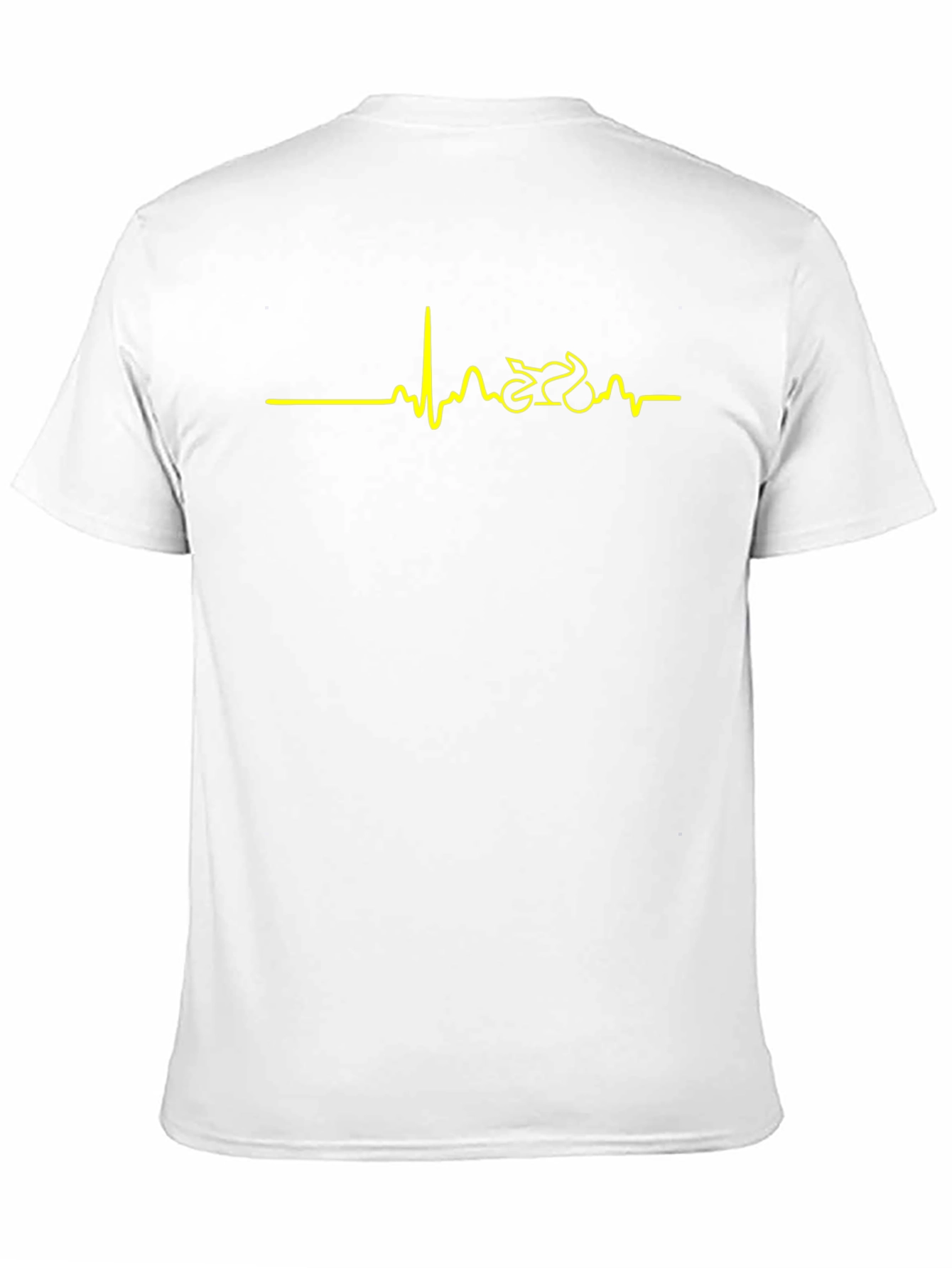 Motorcycle Heartbeat T-Shirt - Black