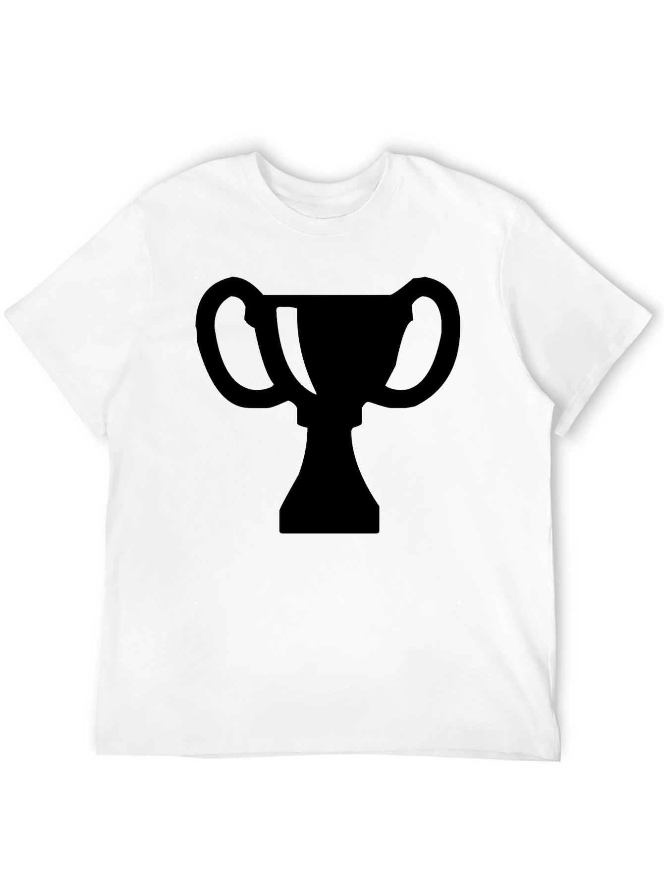 Trophy Graphic Tee -  Black Casual T-Shirt