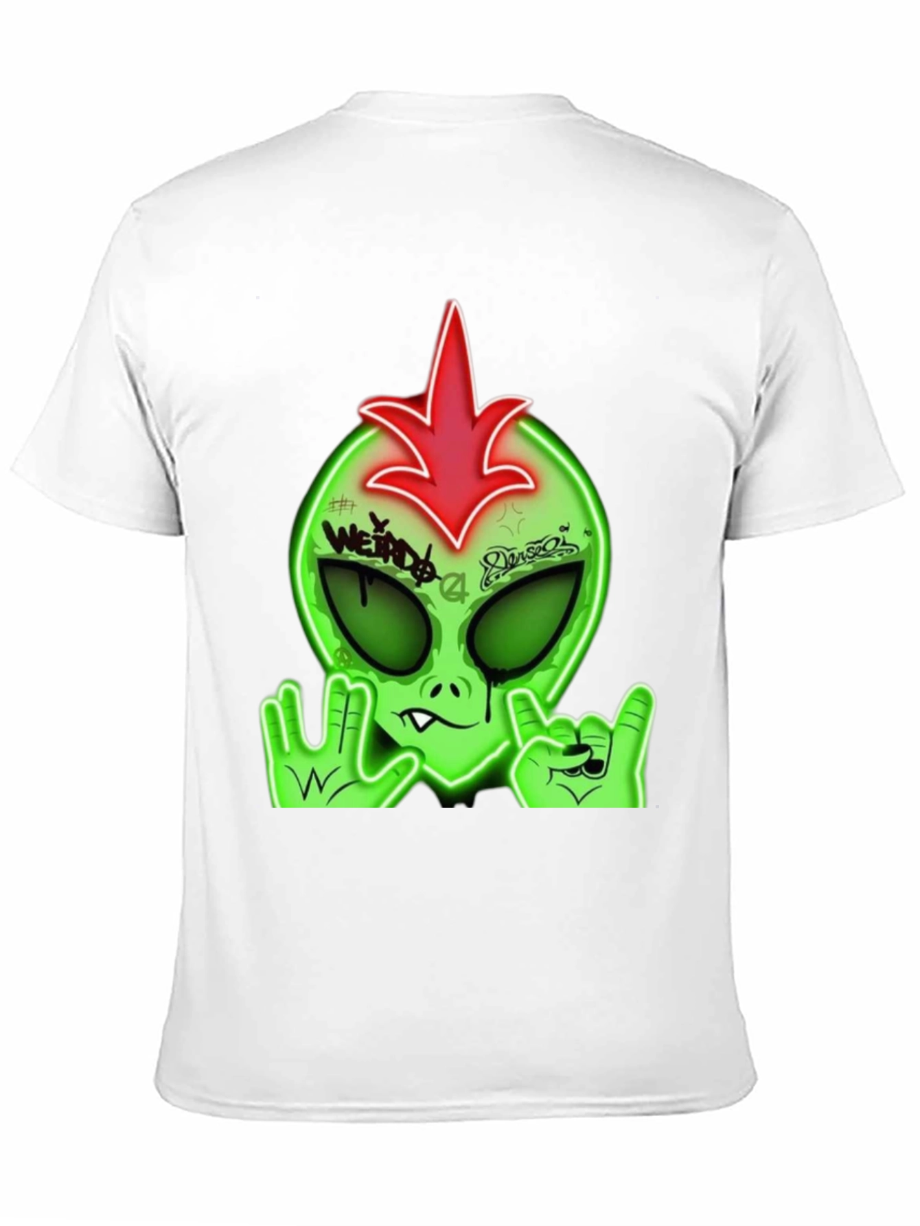 Weird Alien Graphic Tee - Rock On Style