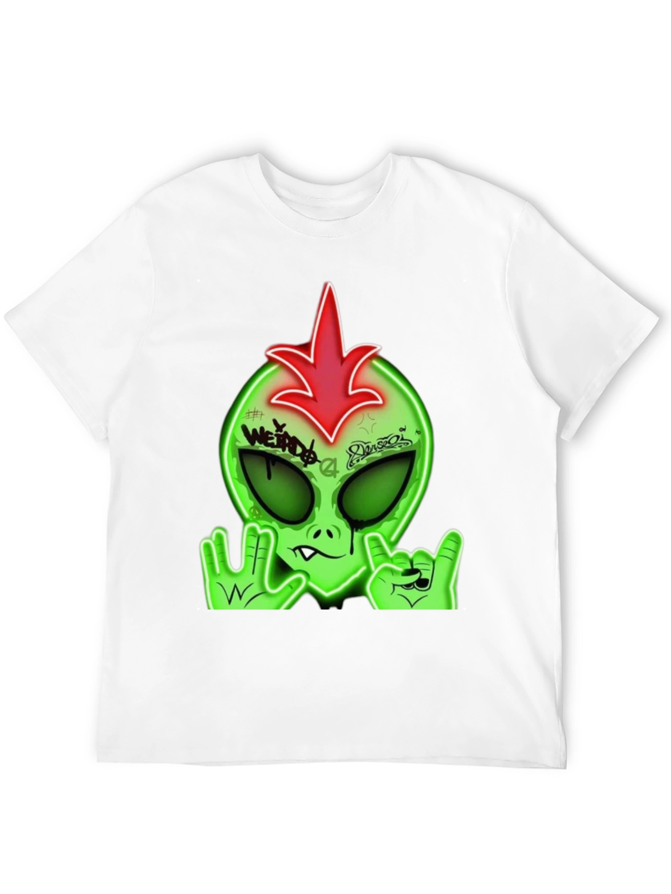 Weird Alien Graphic Tee - Rock On Style