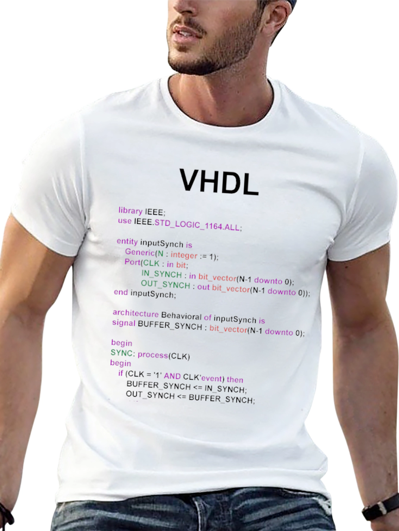 VHDL Code Black T-Shirt - For Programmers