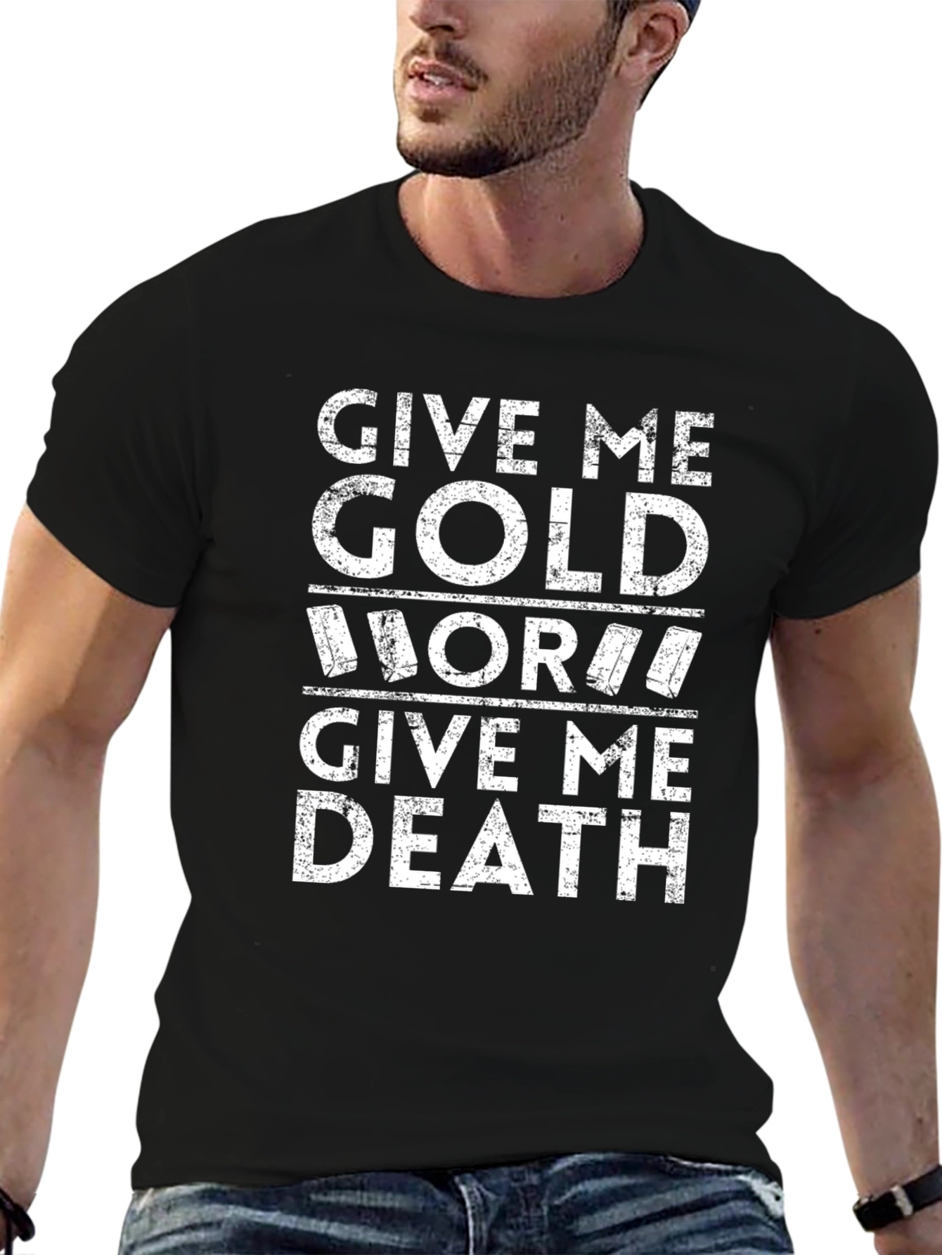 Give Me Gold T-Shirt Funny Graphic Tee