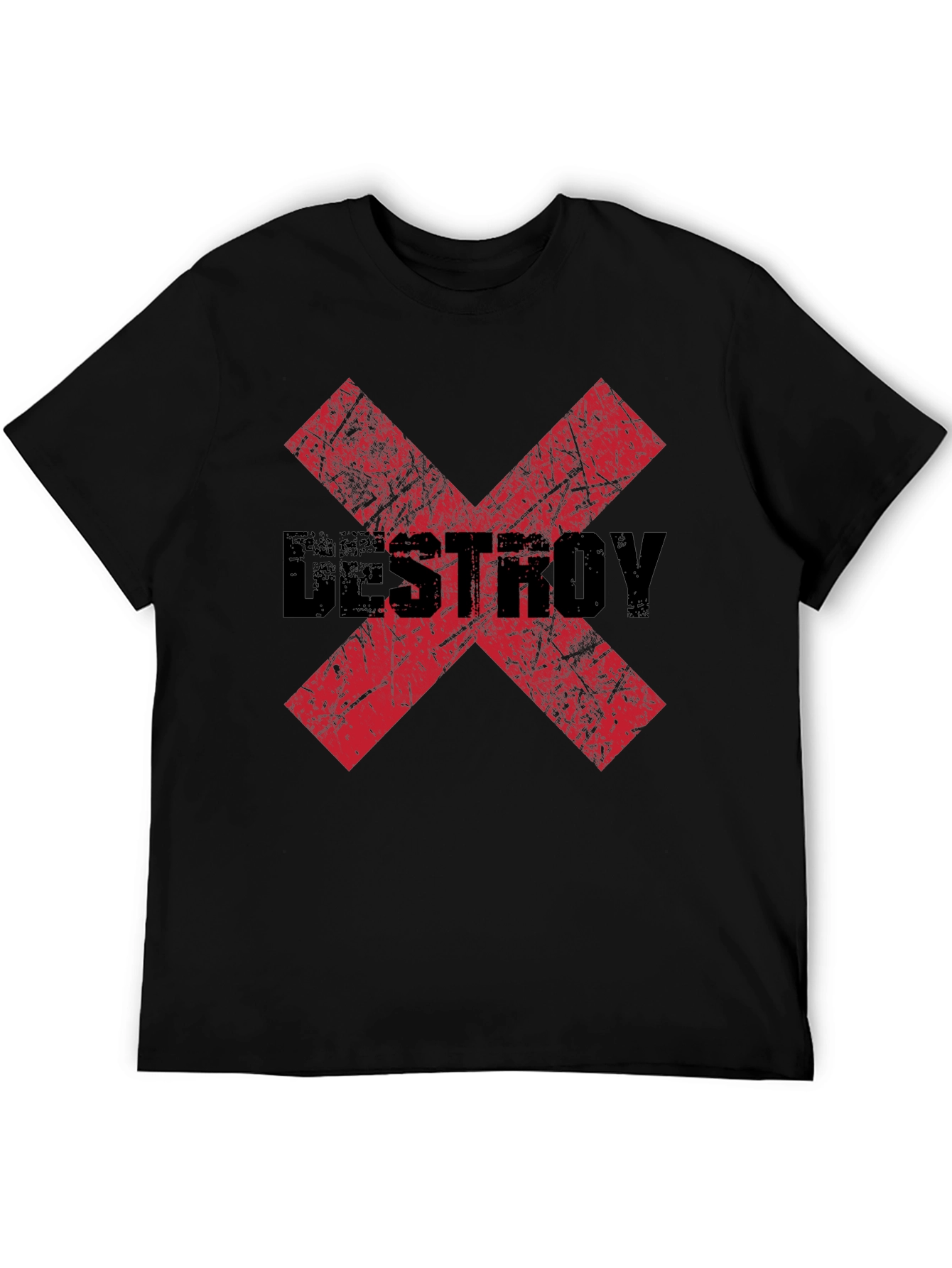 Destroy X Graphic Black T-Shirt