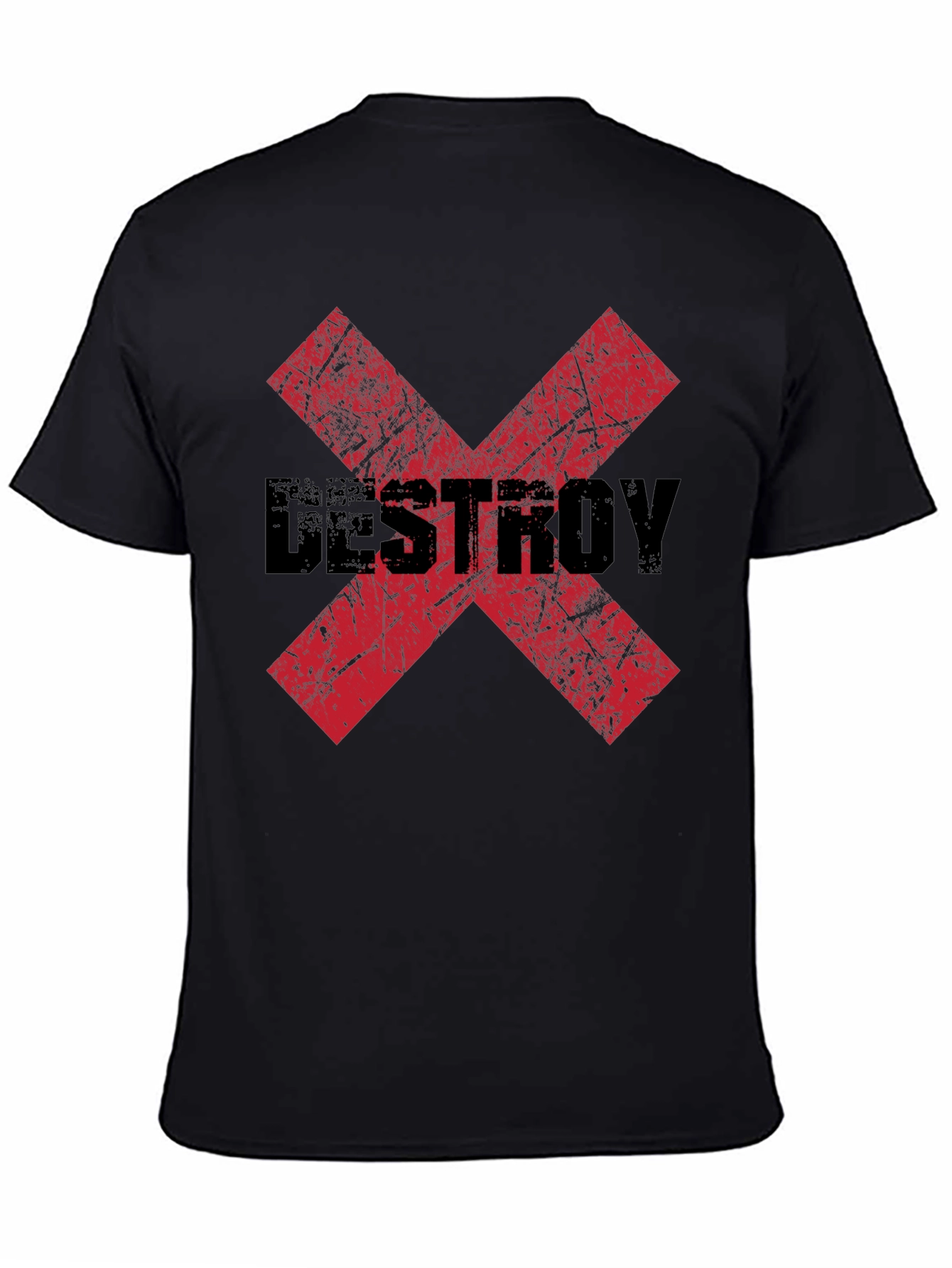 Destroy X Graphic Black T-Shirt