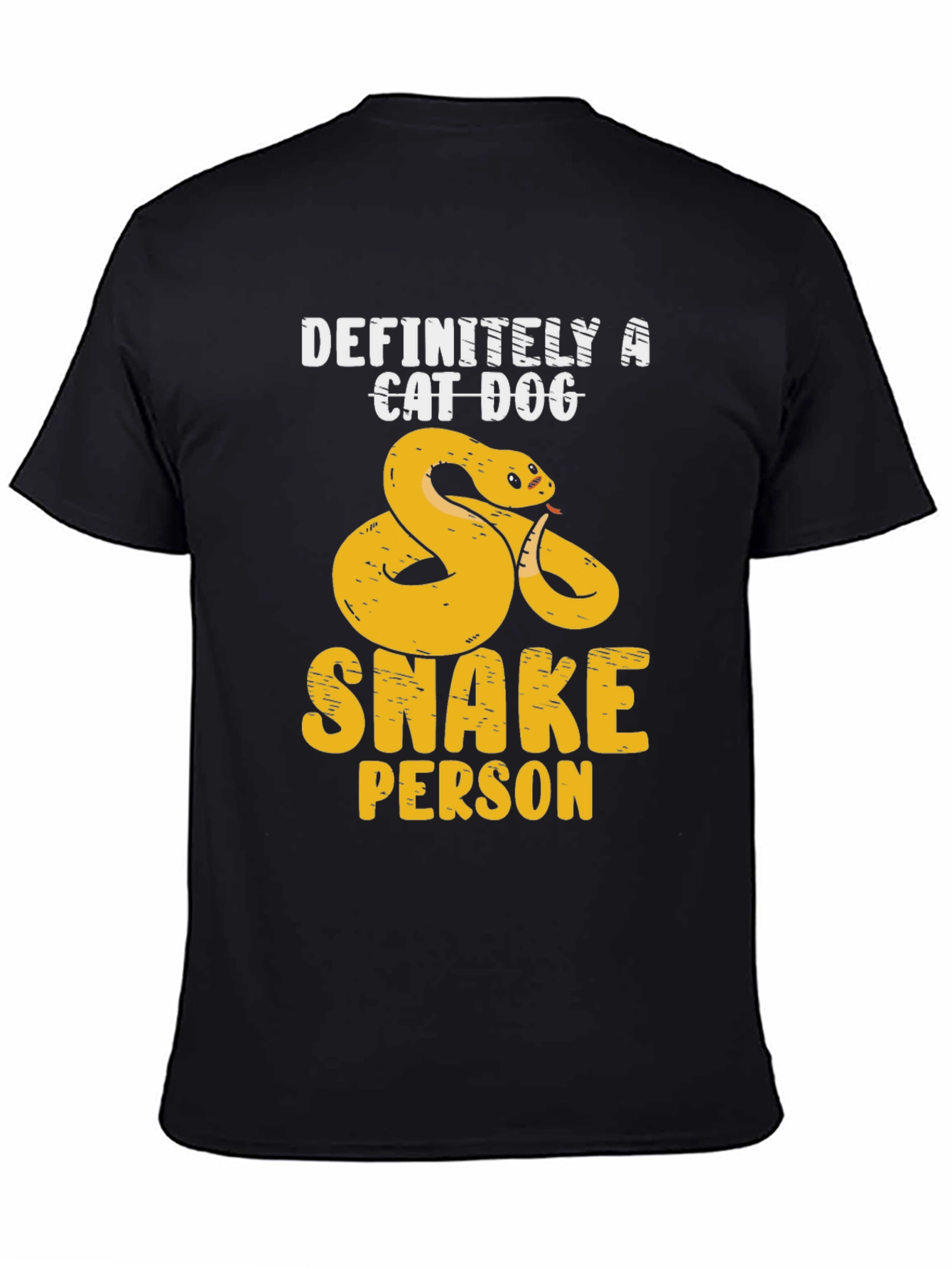 Definitely A Cat Dog Snake Person T-Shirt