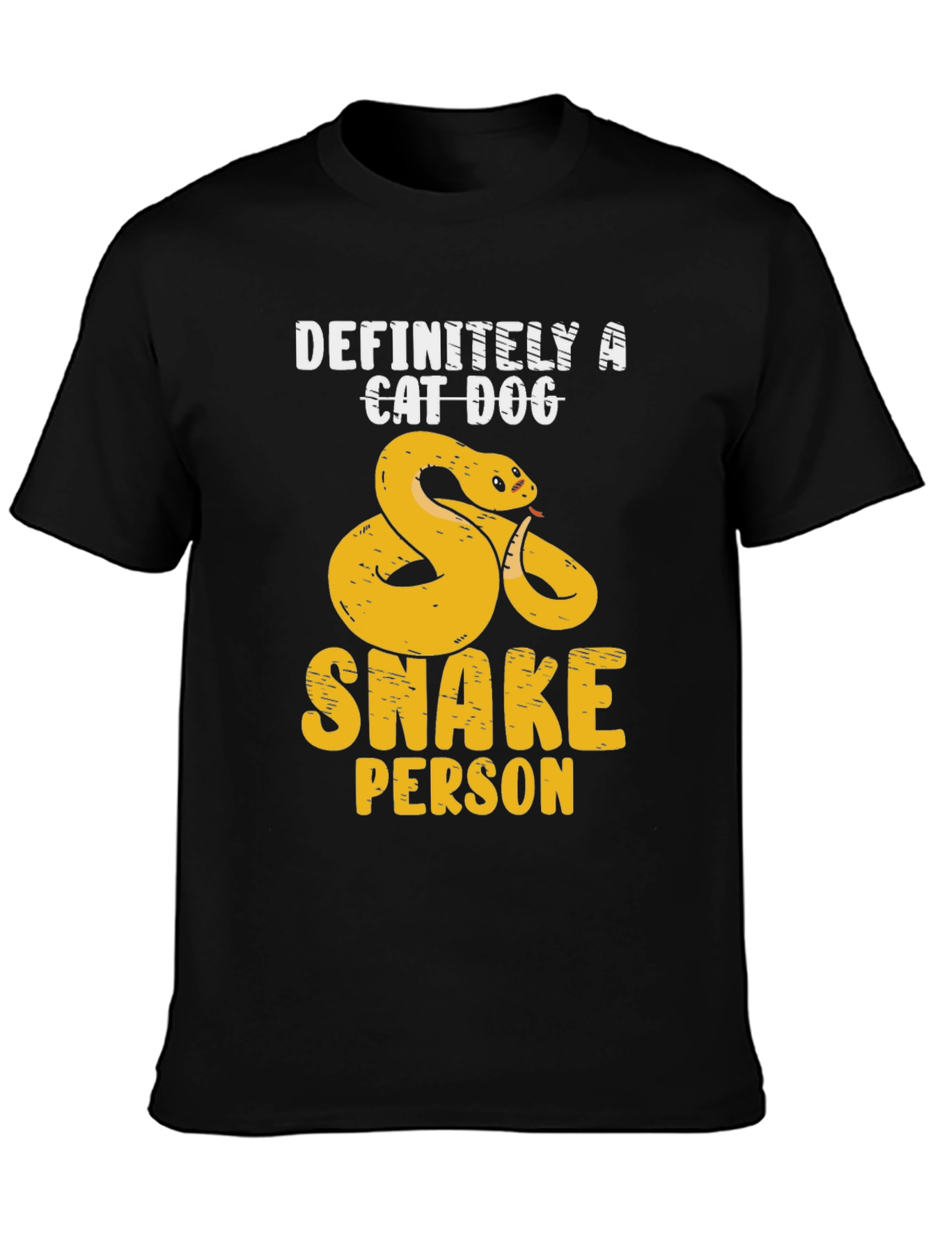 Definitely A Cat Dog Snake Person T-Shirt
