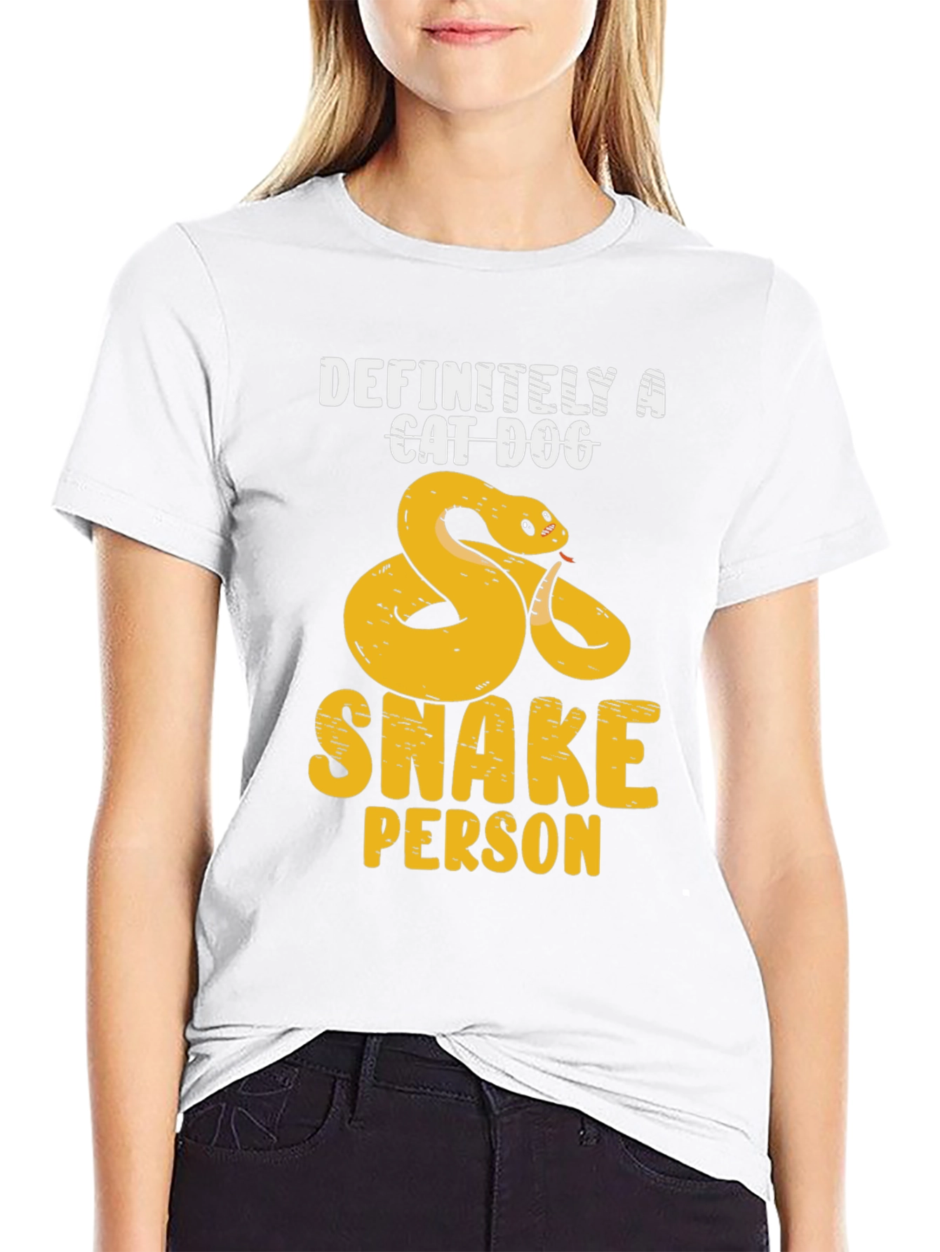 Definitely A Cat Dog Snake Person T-Shirt
