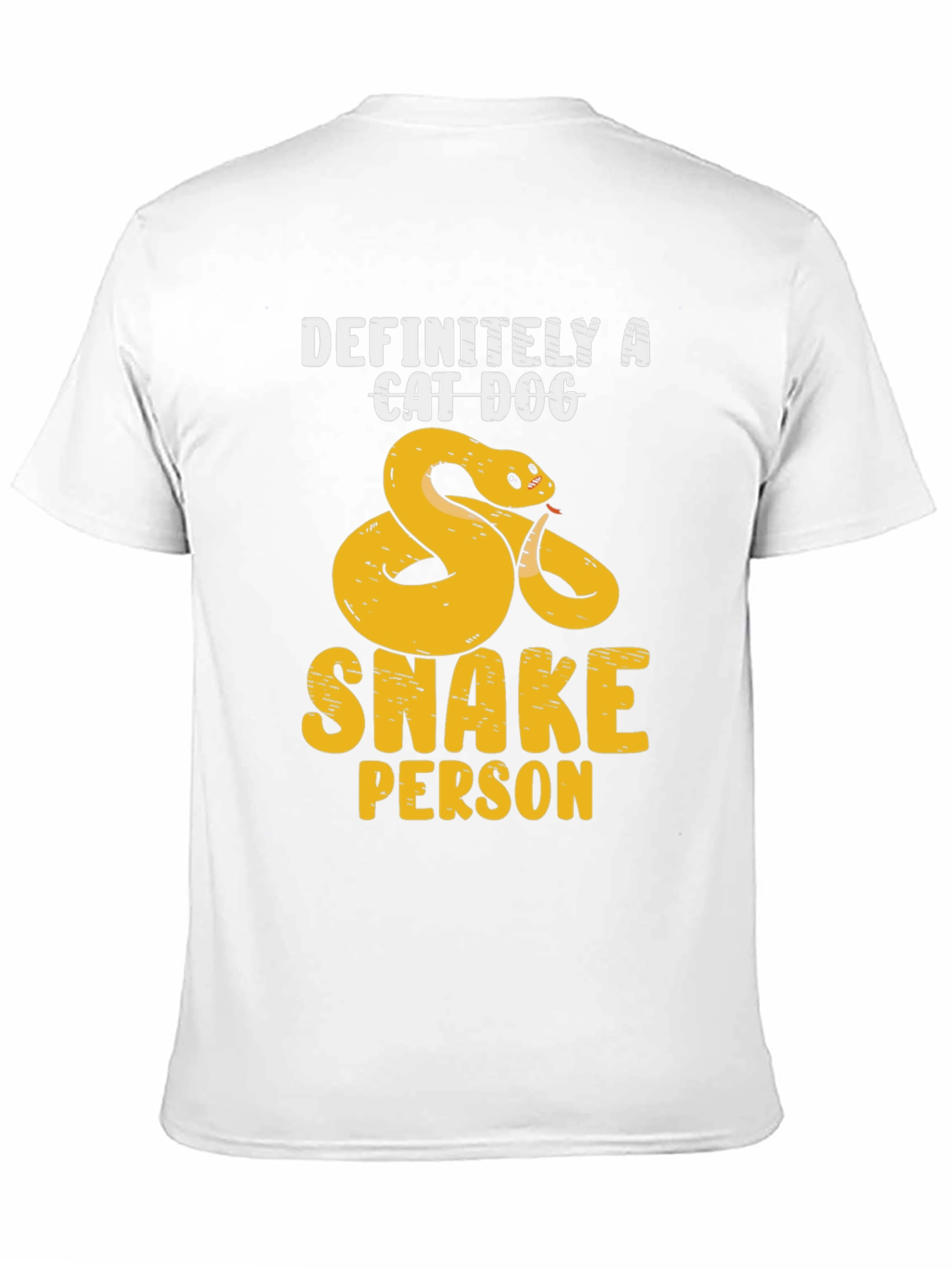 Definitely A Cat Dog Snake Person T-Shirt