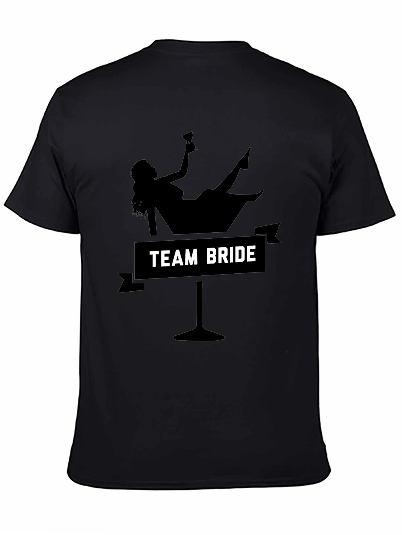 Team Bride Martini Glass Graphic T-Shirt