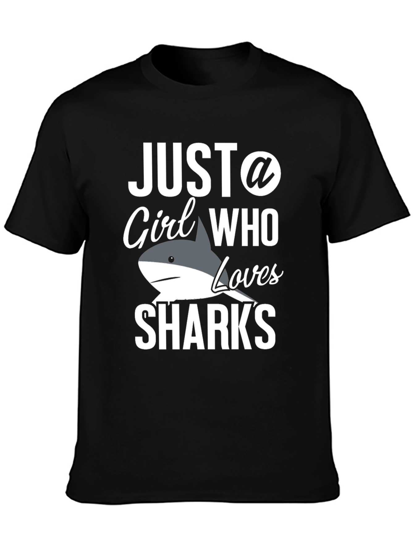Just a Girl Who Loves Sharks T-Shirt