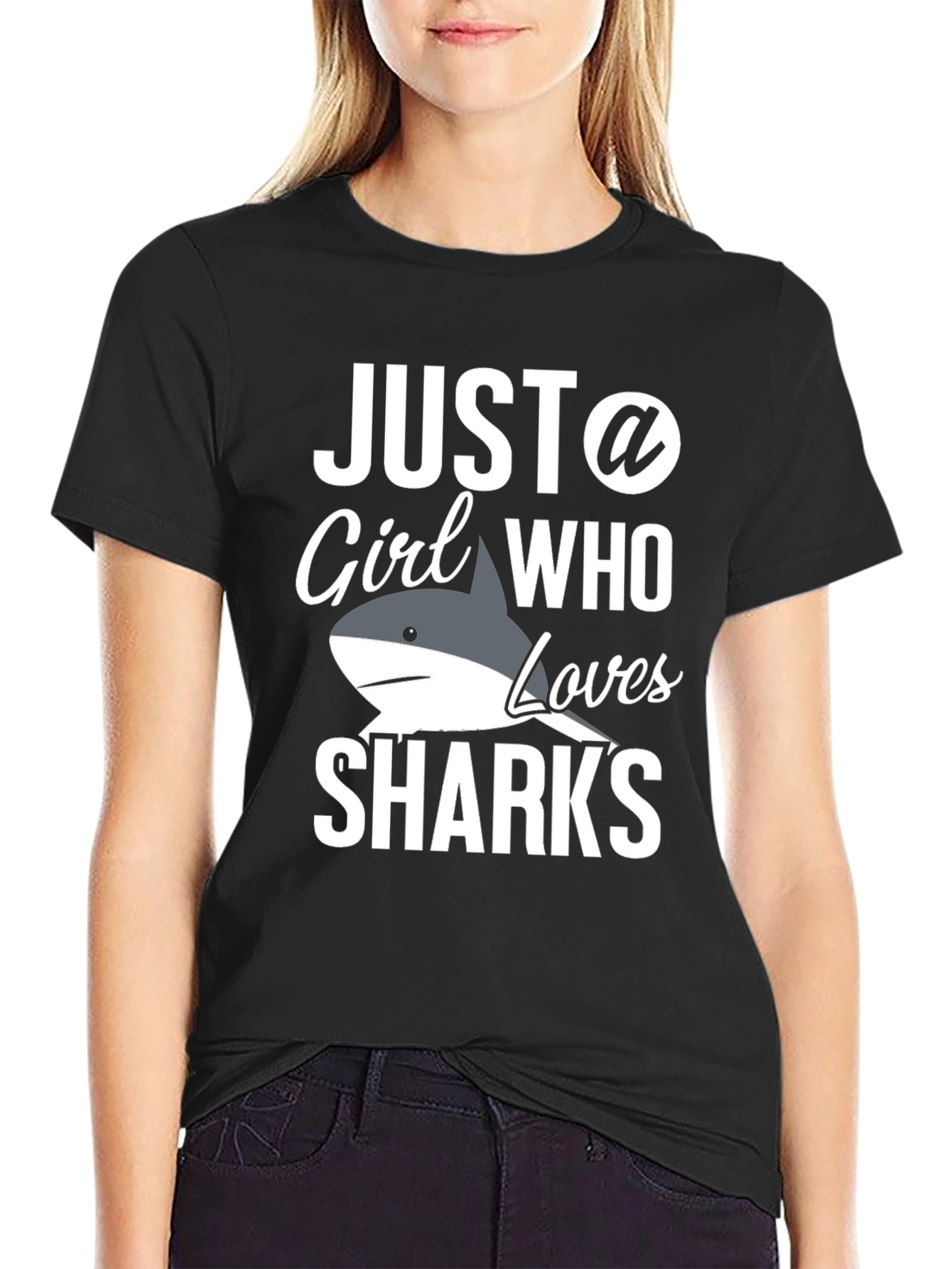 Just a Girl Who Loves Sharks T-Shirt