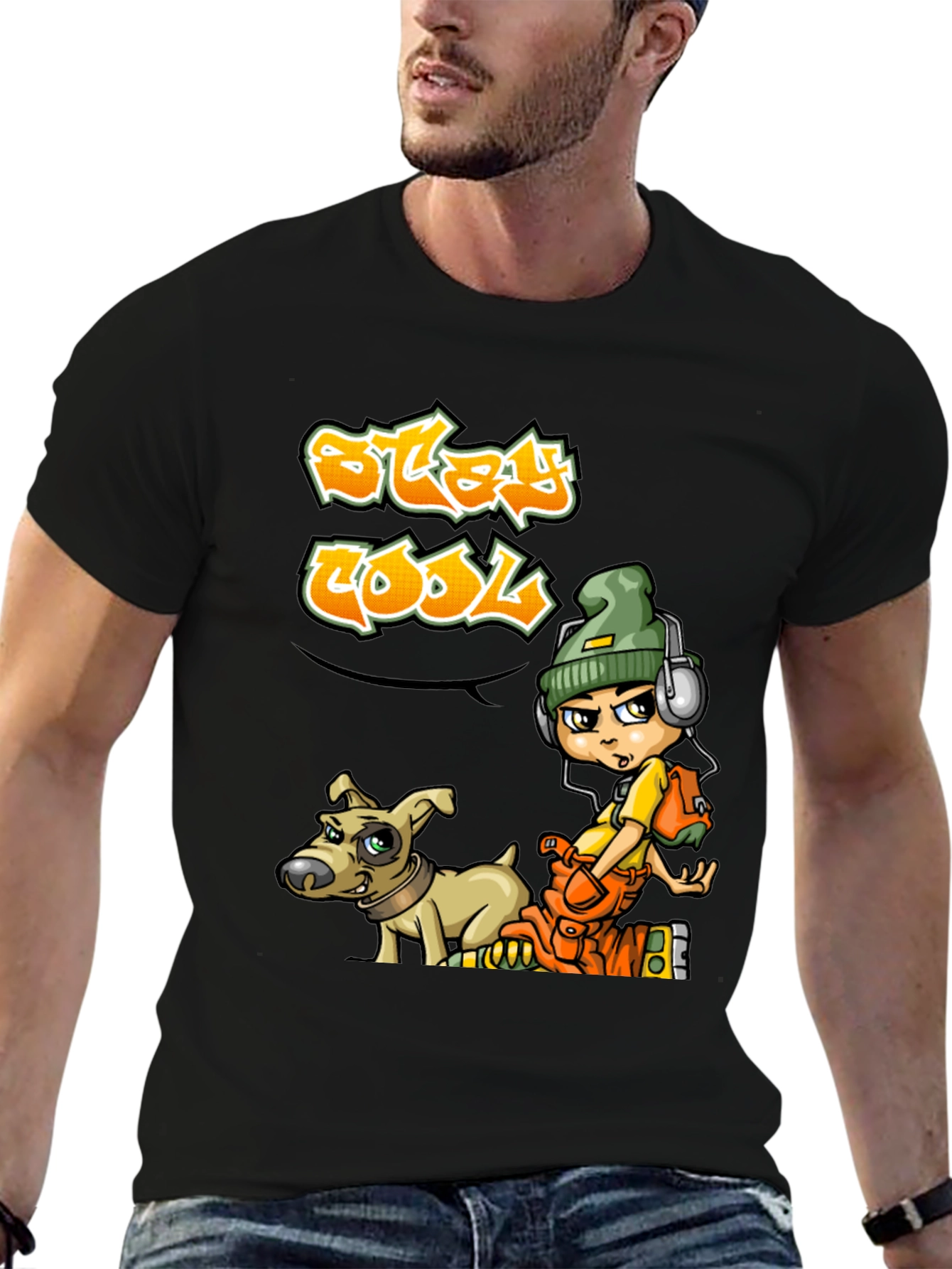 Stay Cool Graphic Print T-Shirt