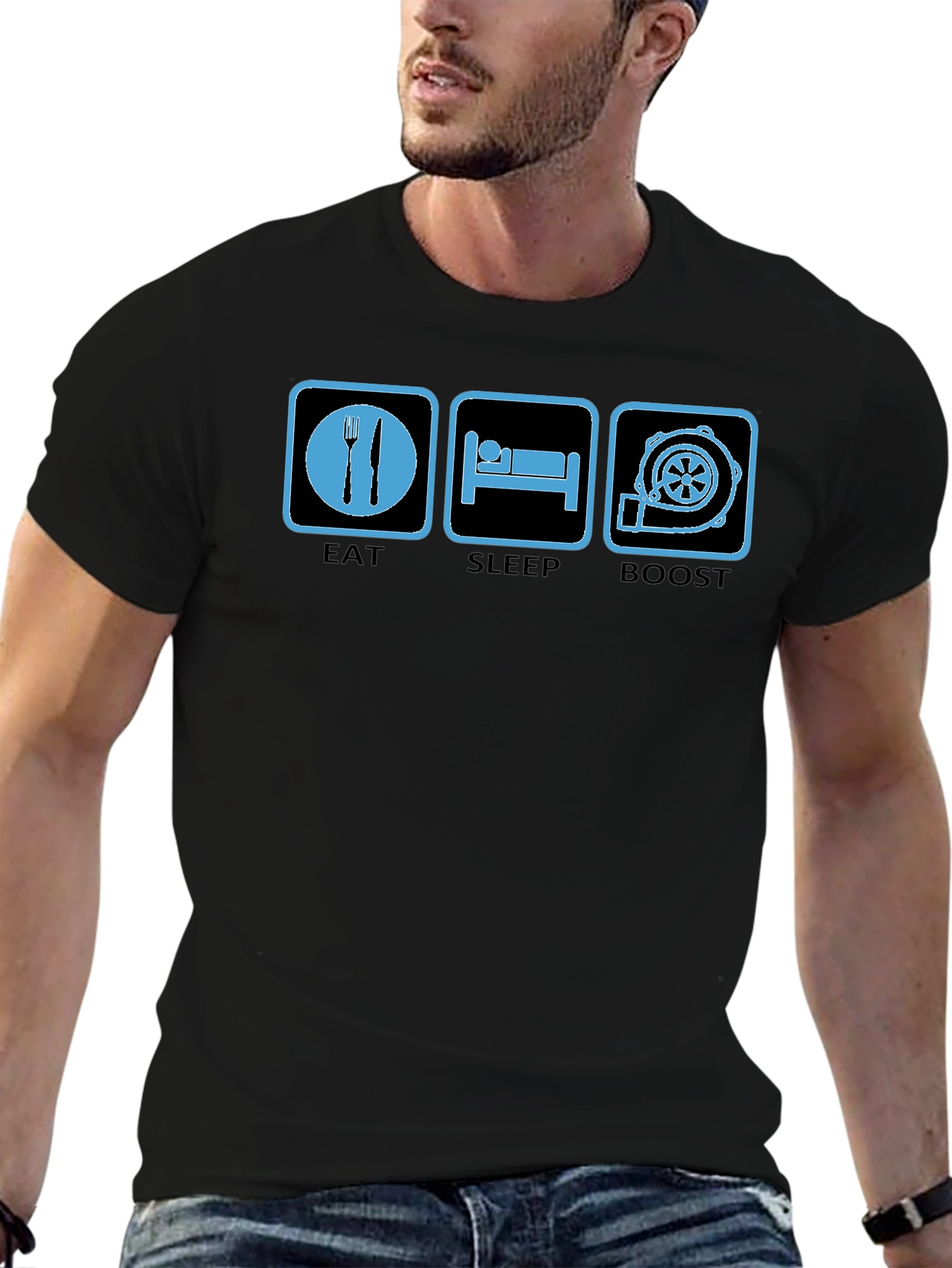 Eat Sleep Boost T-Shirt - Car Enthusiast Tee