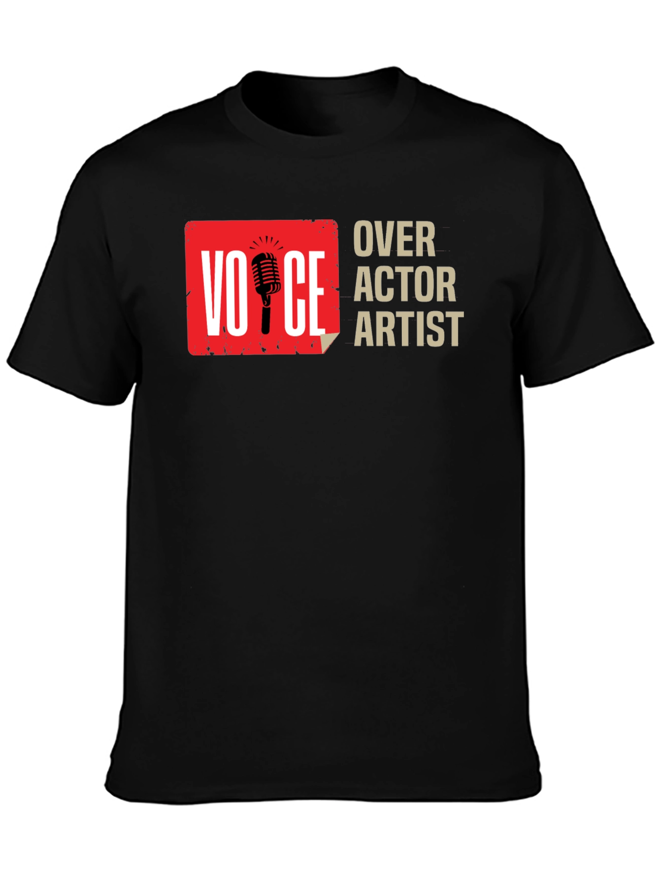 Voice Actor Artist Black Graphic Tee