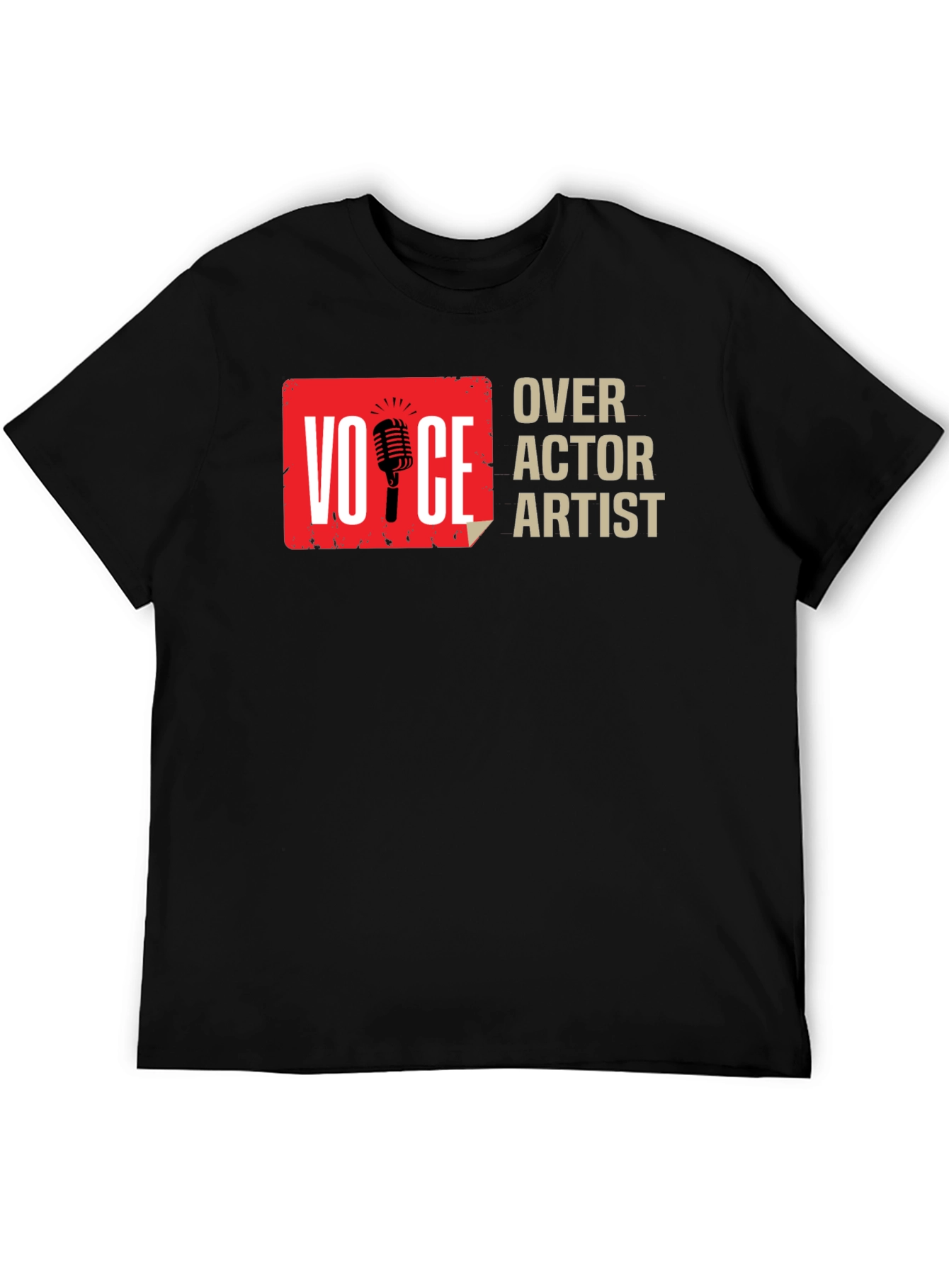 Voice Actor Artist Black Graphic Tee
