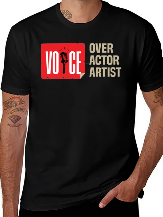 Voice Actor Artist Black Graphic Tee