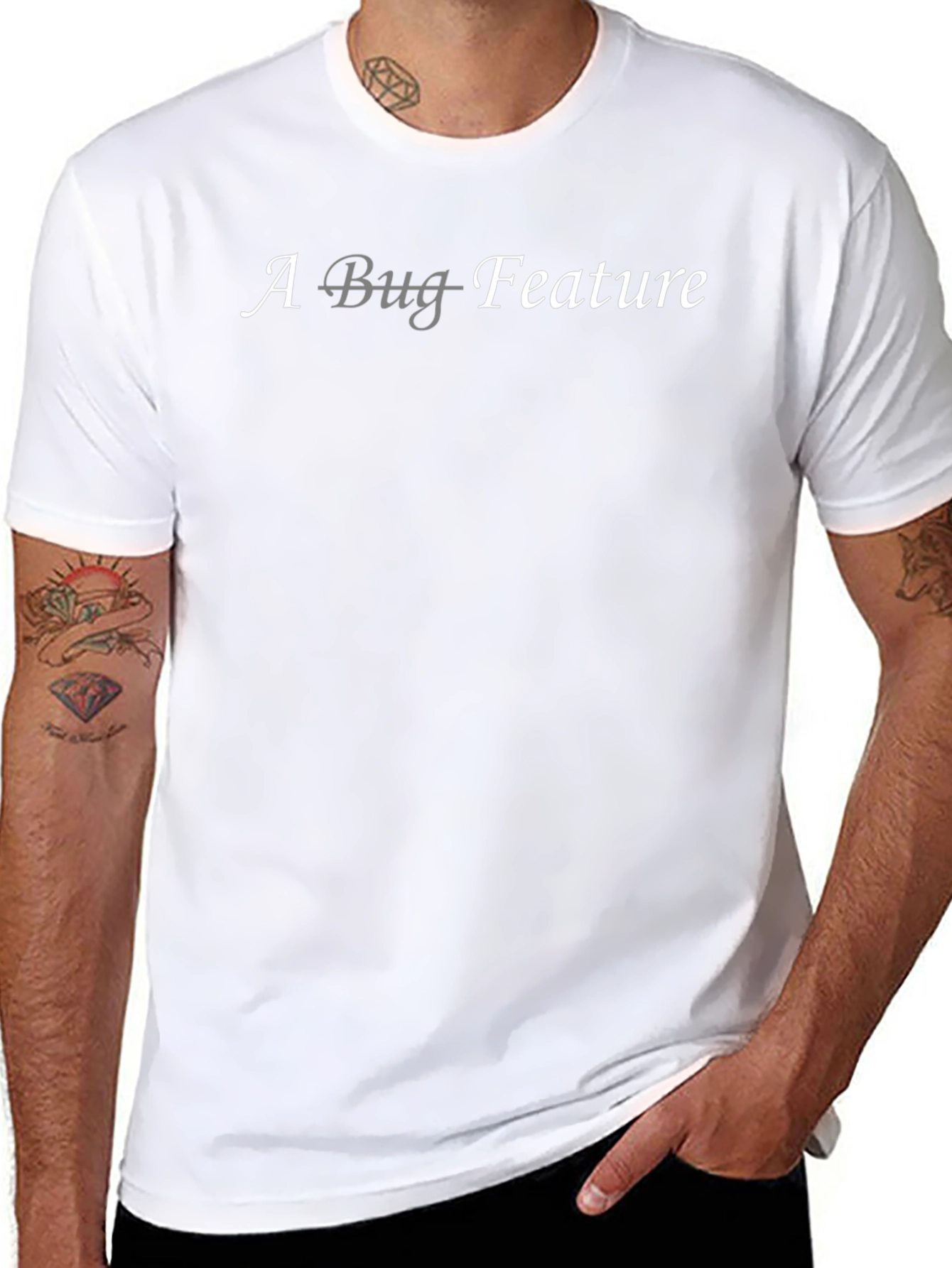 A Bug Feature Black T-Shirt