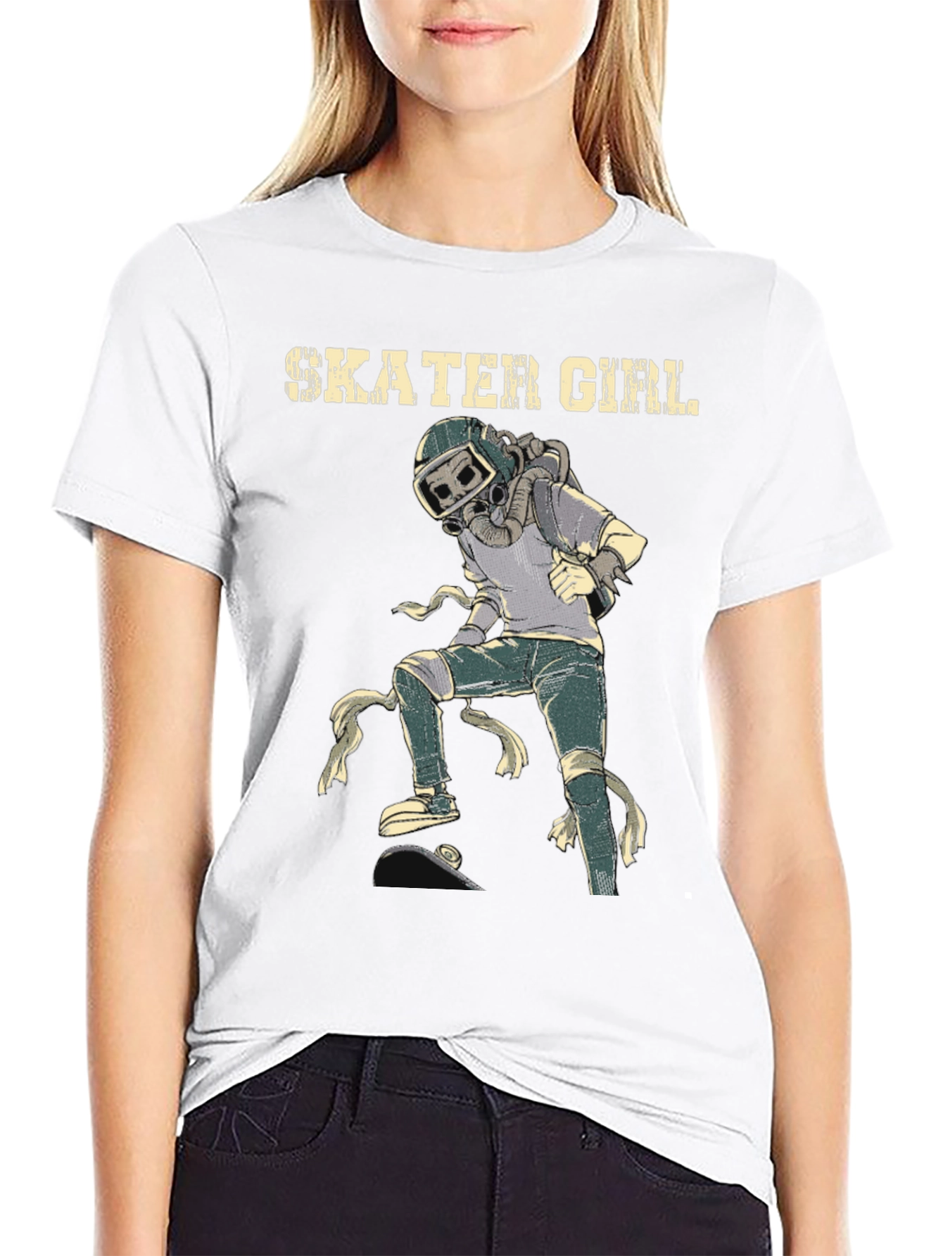 Skater Girl T-Shirt: Unique Graphic Tee