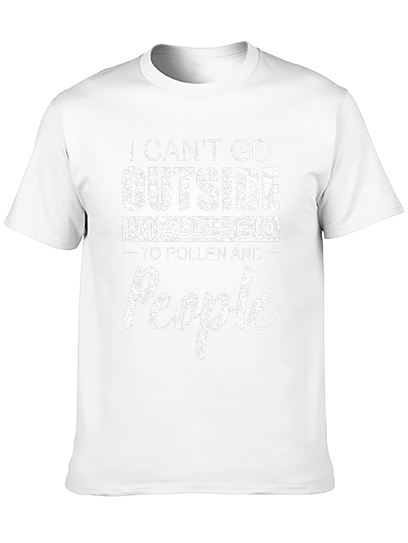 Funny Allergic to People T-Shirt