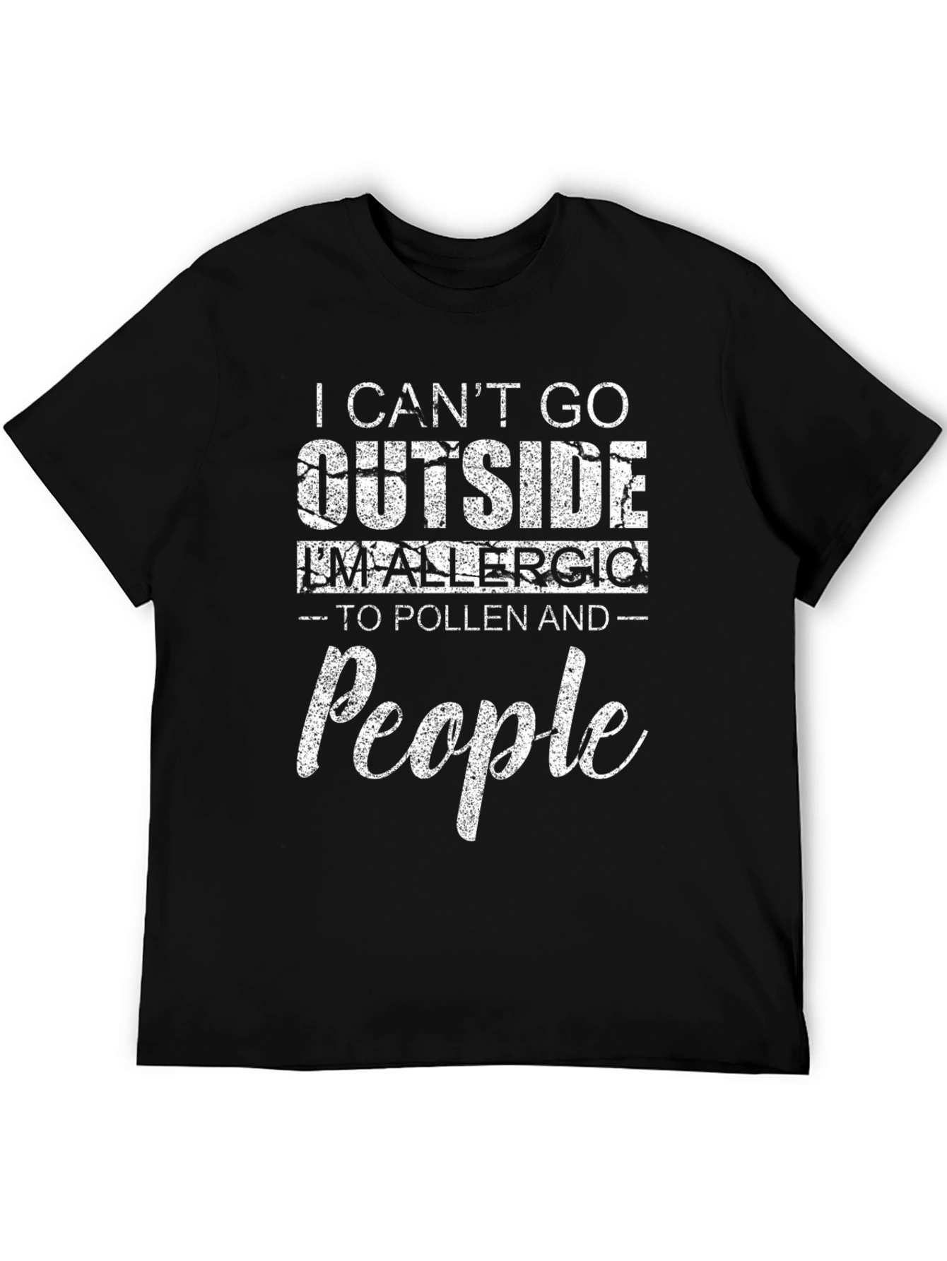 Funny Allergic to People T-Shirt