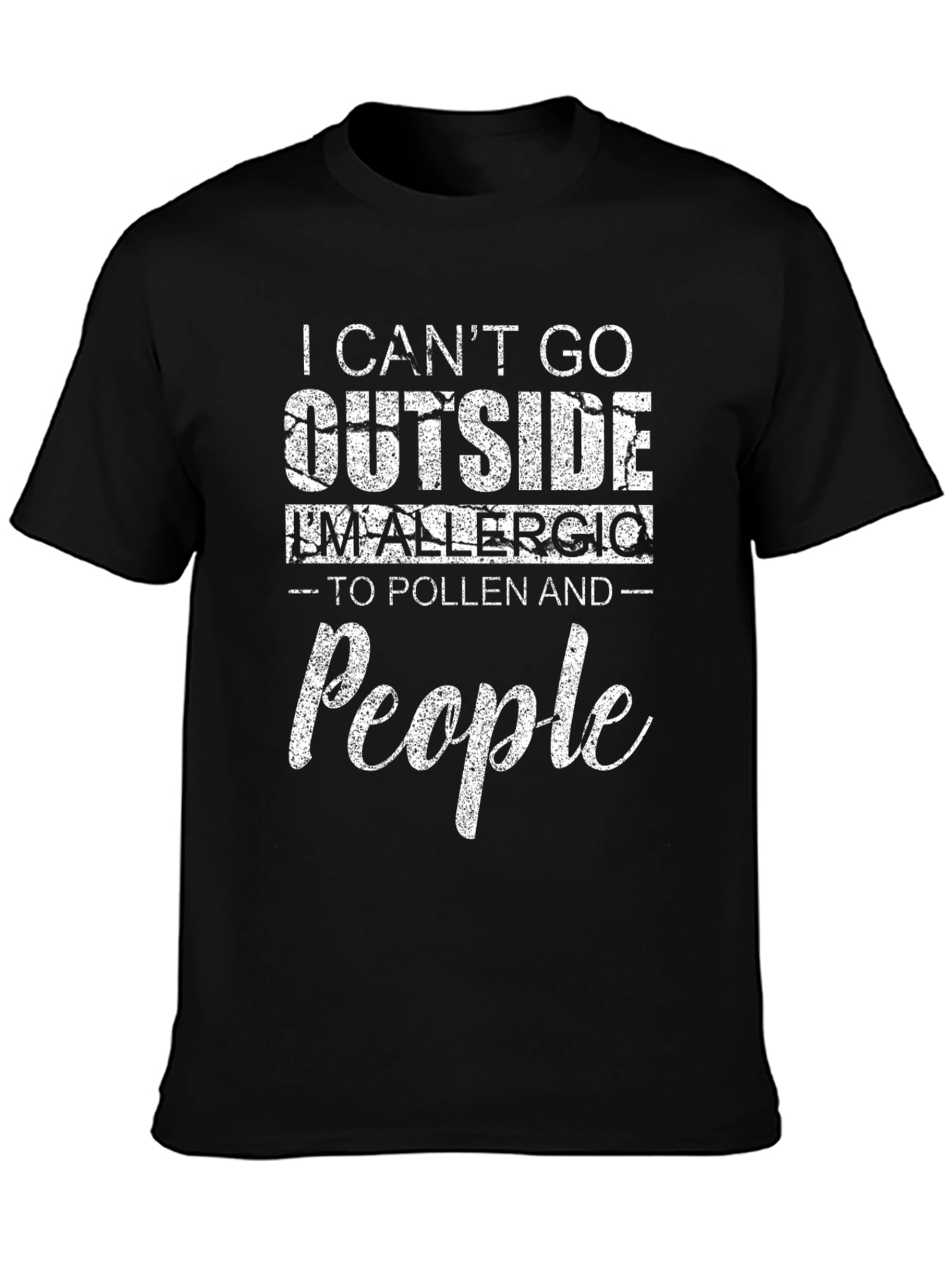 Funny Allergic to People T-Shirt