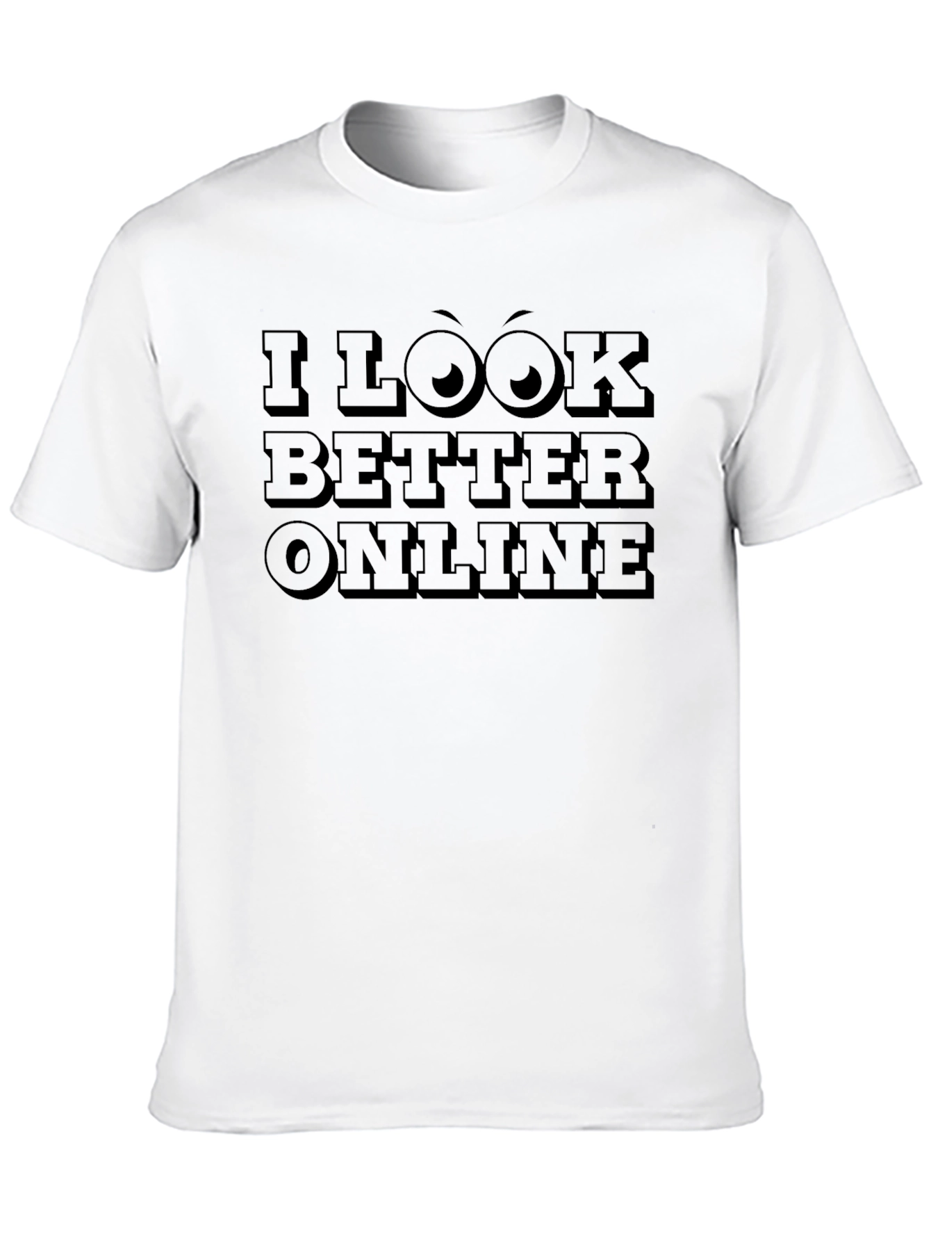 Funny I Look Better Online Black Graphic T-Shirt