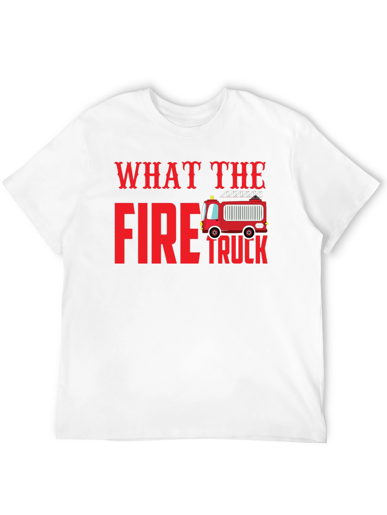 What The Fire Truck Black Graphic Tee