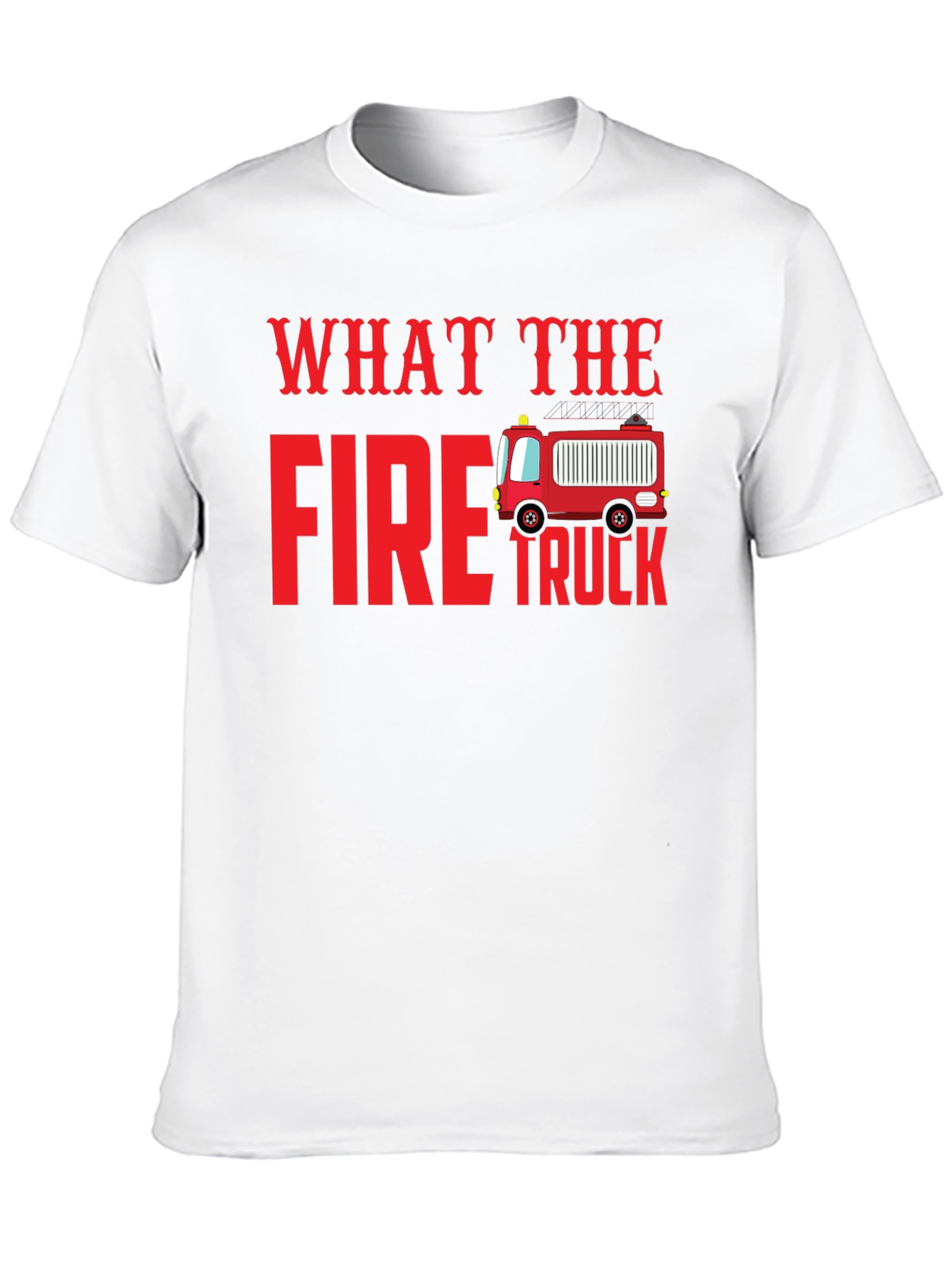 What The Fire Truck Black Graphic Tee