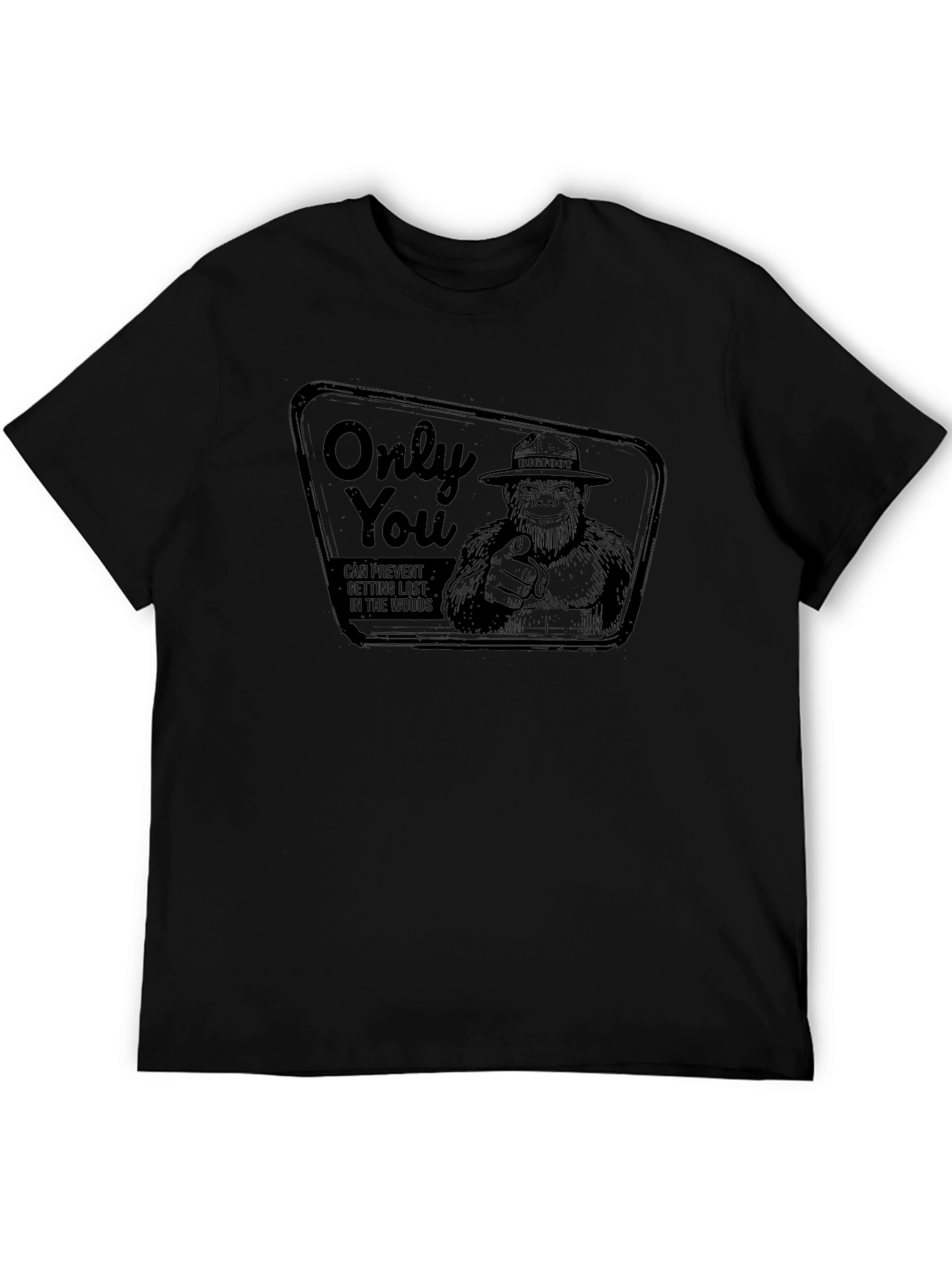 Bigfoot Only You Graphic T-Shirt - Black
