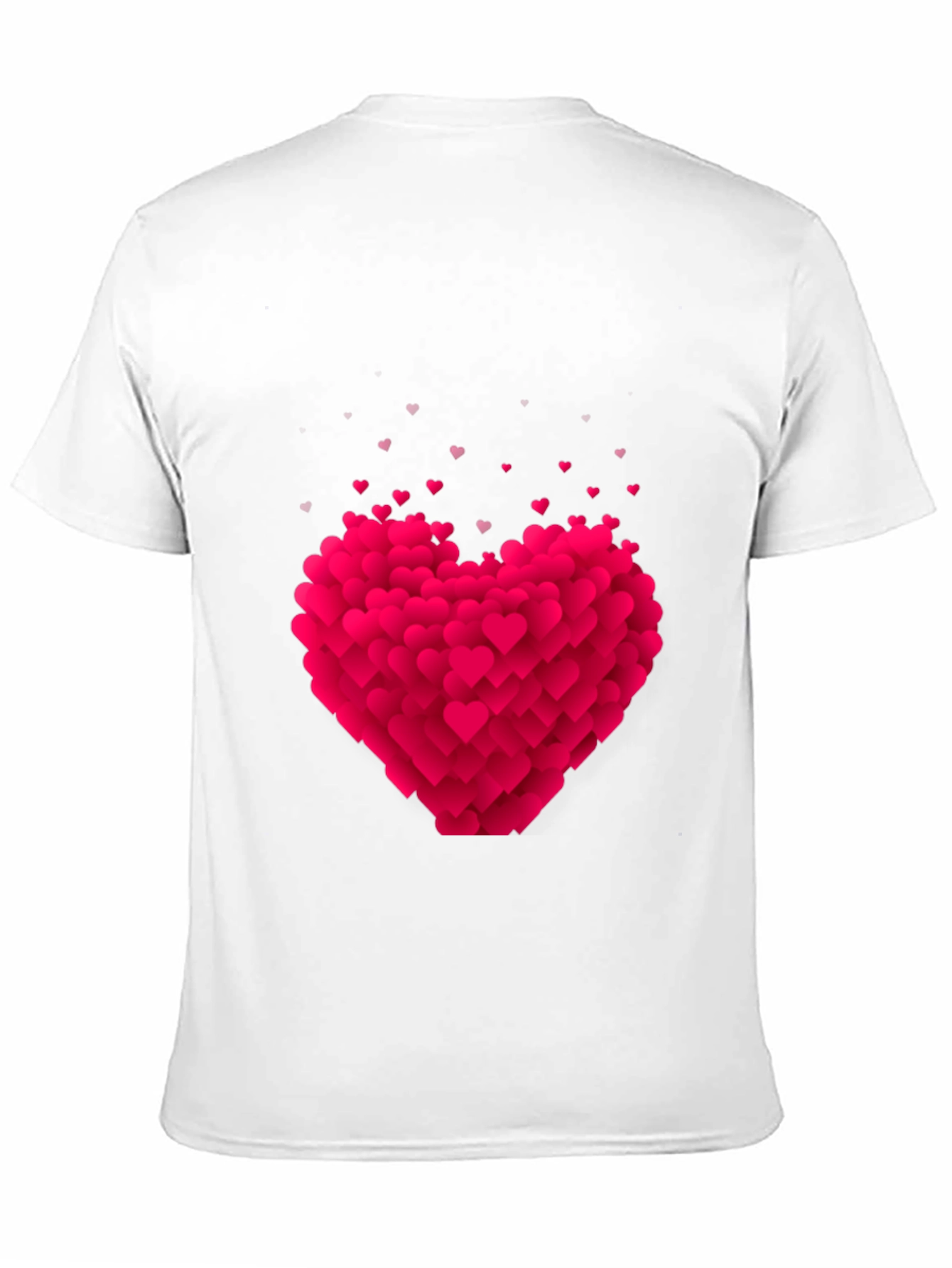 Heart Burst Graphic Tee - Black Cotton Blend