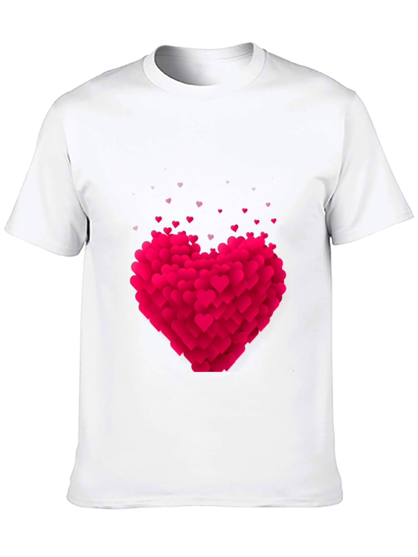 Heart Burst Graphic Tee - Black Cotton Blend