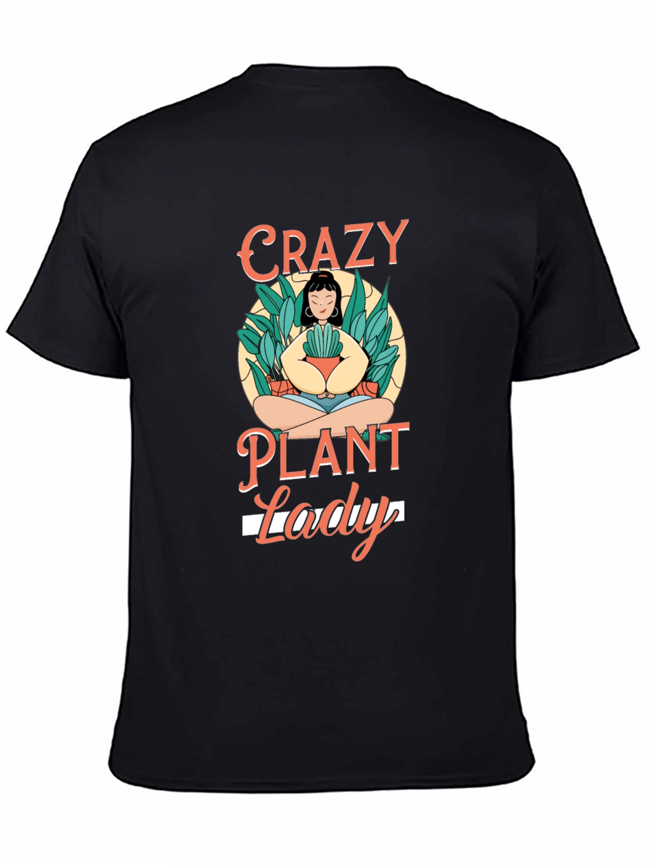 Crazy Plant Lady Graphic Tee - Black T-Shirt