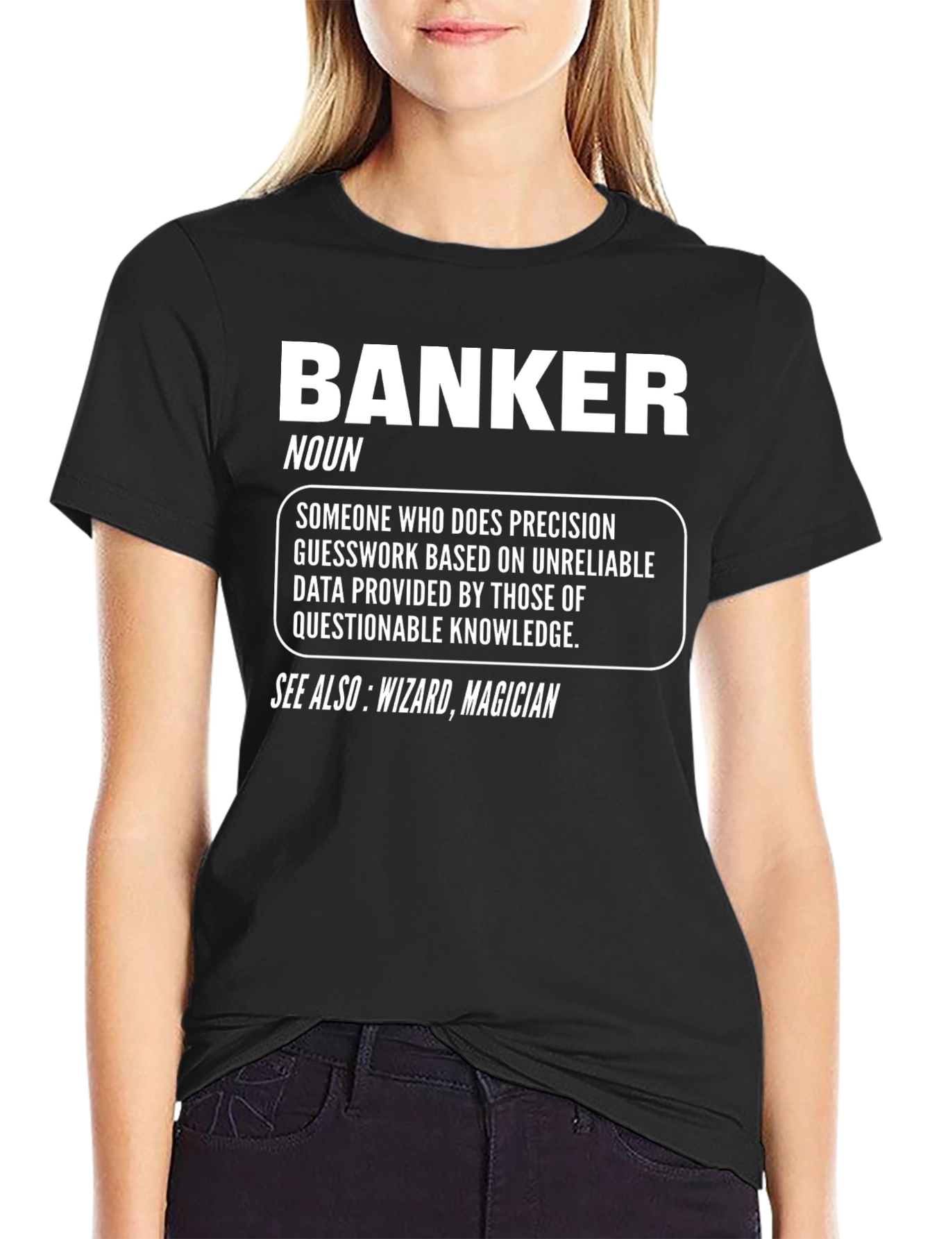 Banker Definition Novelty Graphic Tee
