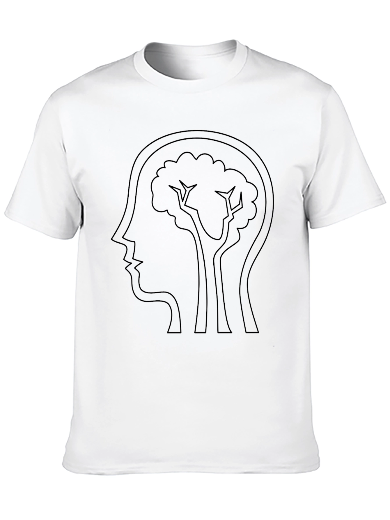 Brain Tree Graphic Tee - Mindful Nature T-Shirt