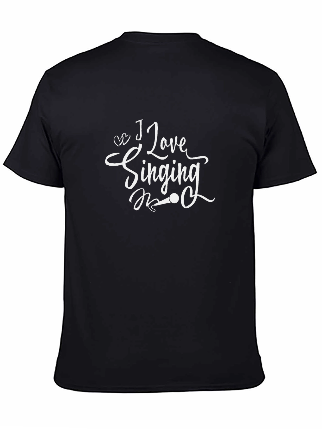 I Love Singing Black T-Shirt