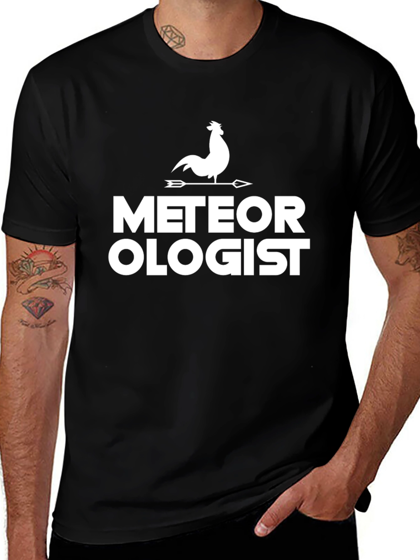 Meteorologist Rooster Weathervane T-Shirt
