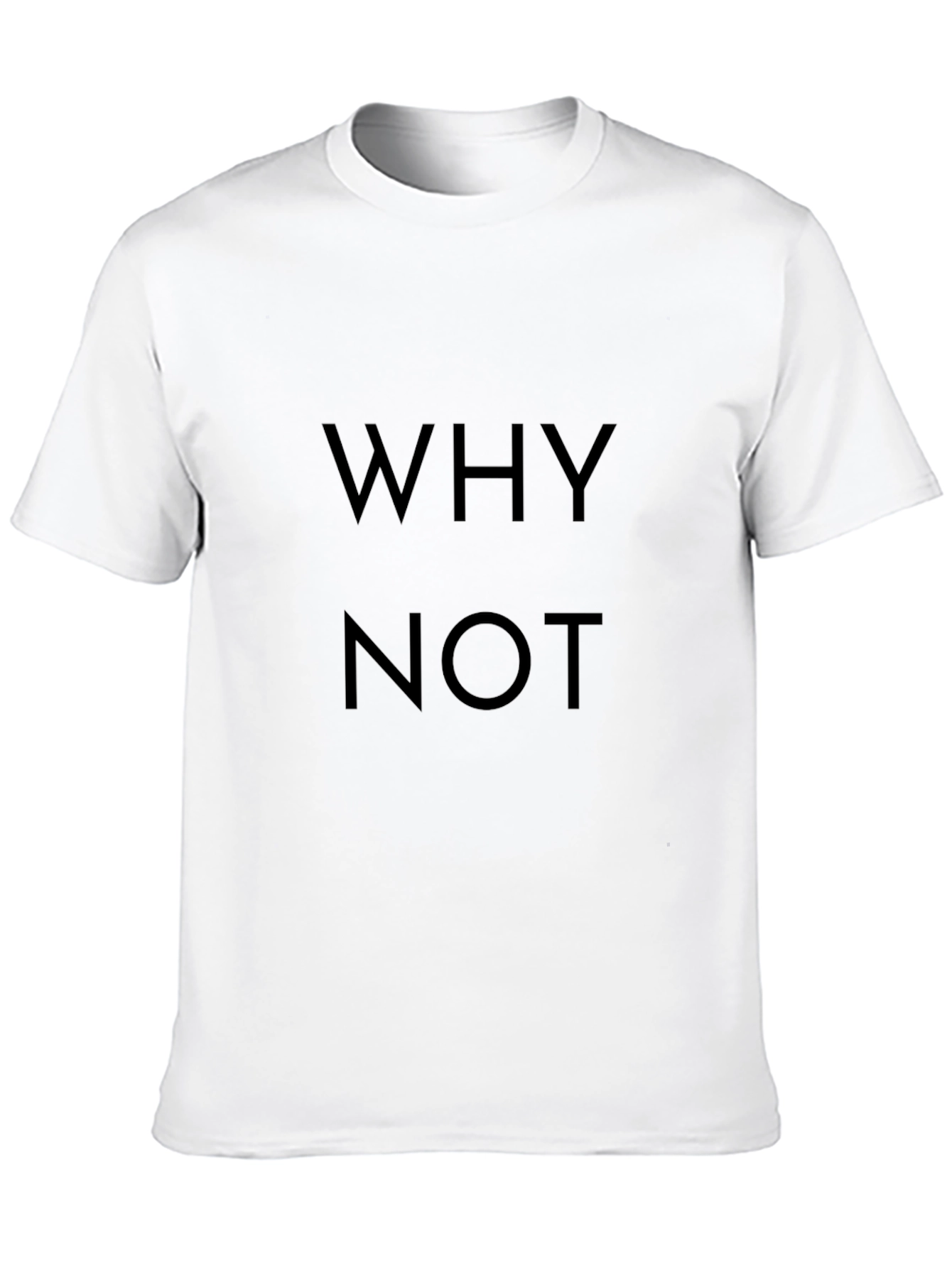 Why Not Black Graphic Tee - Casual Menswear