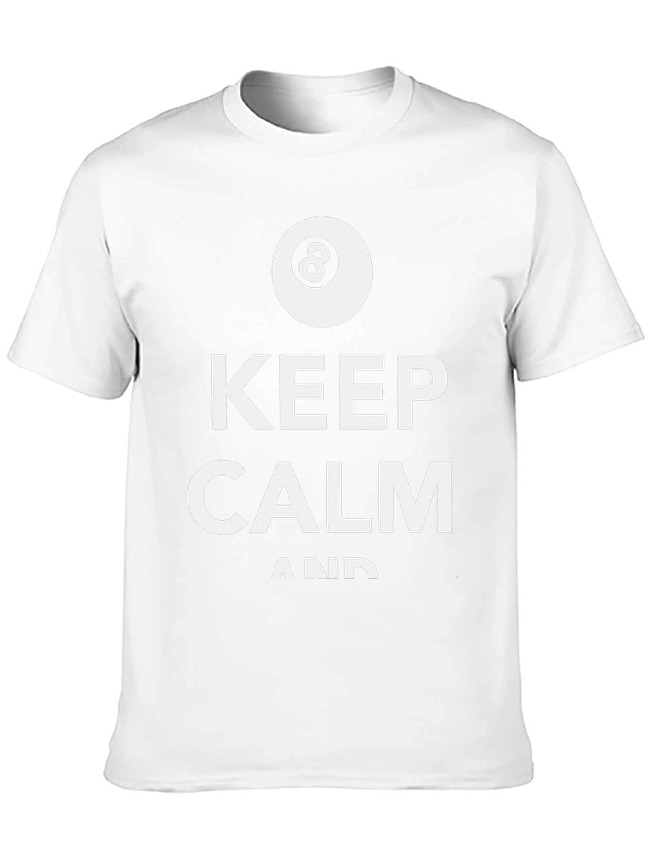 Keep Calm 8 Ball Black T-Shirt