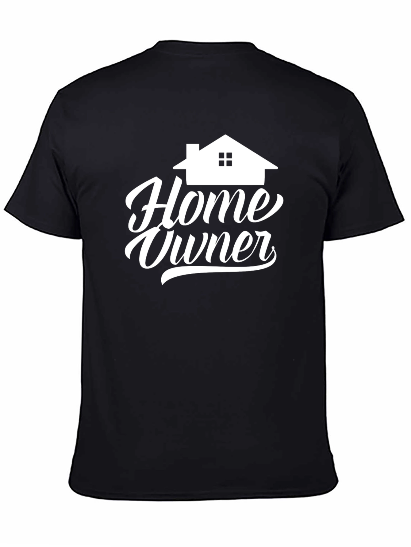 Home Owner Graphic Tee - Black Cotton T-Shirt
