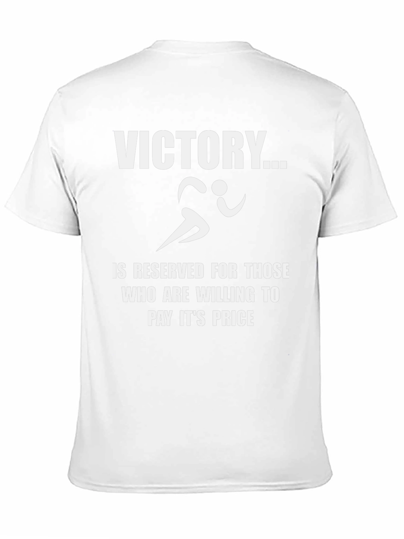 Victory Black T-Shirt Motivation and Athletic Design