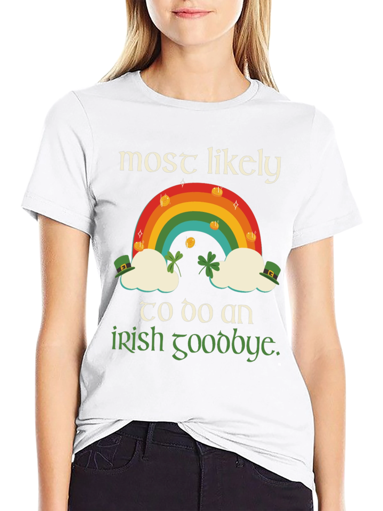 St. Patricks Day Rainbow Irish Goodbye T-Shirt