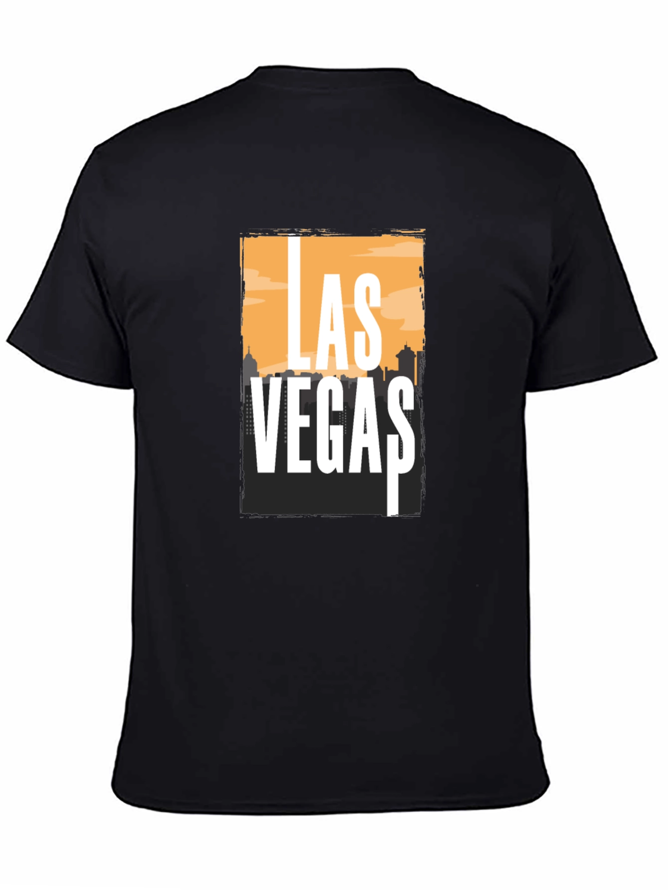 Las Vegas Graphic Print Crew Neck T-Shirt