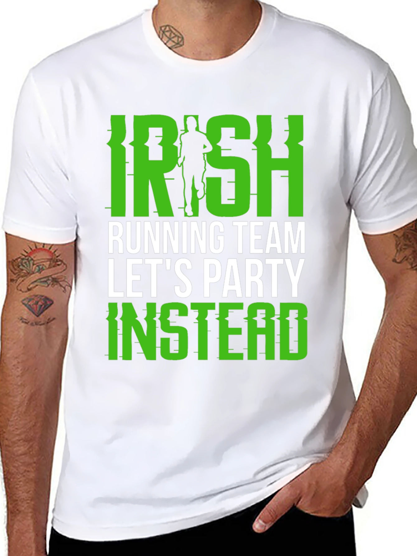Irish Running Team Party Tee - Black