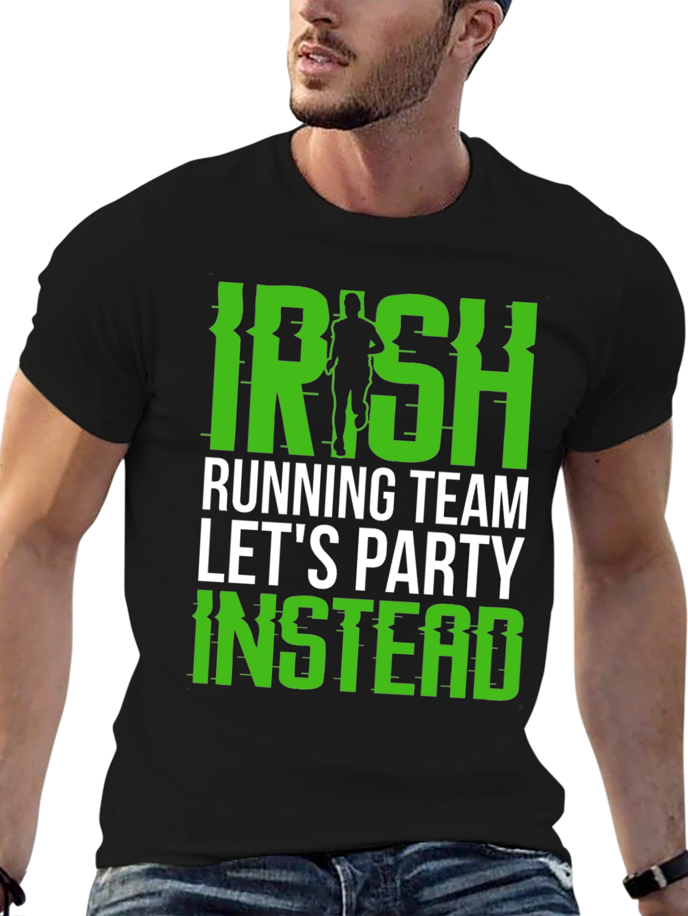Irish Running Team Party Tee - Black