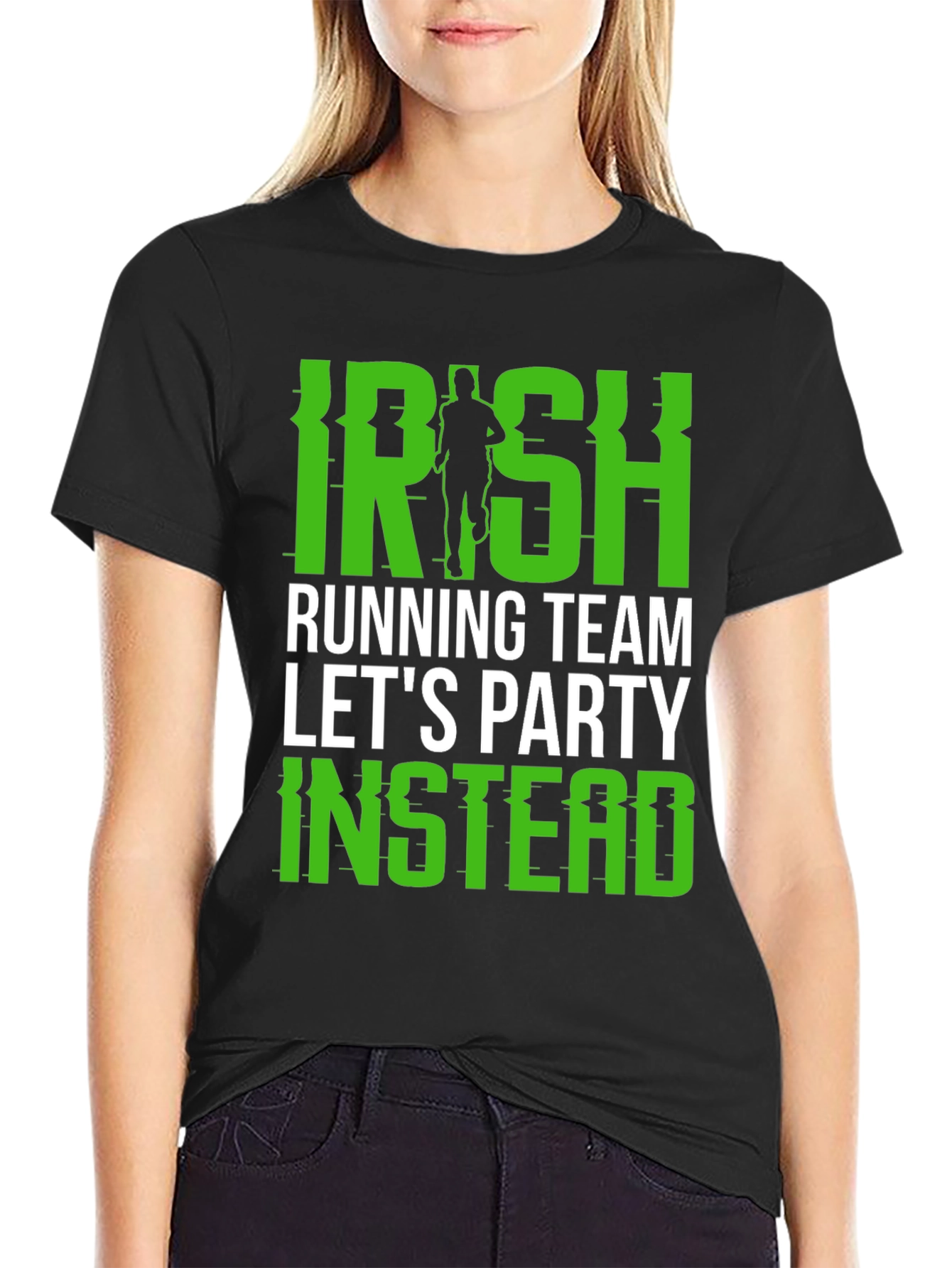 Irish Running Team Party Tee - Black