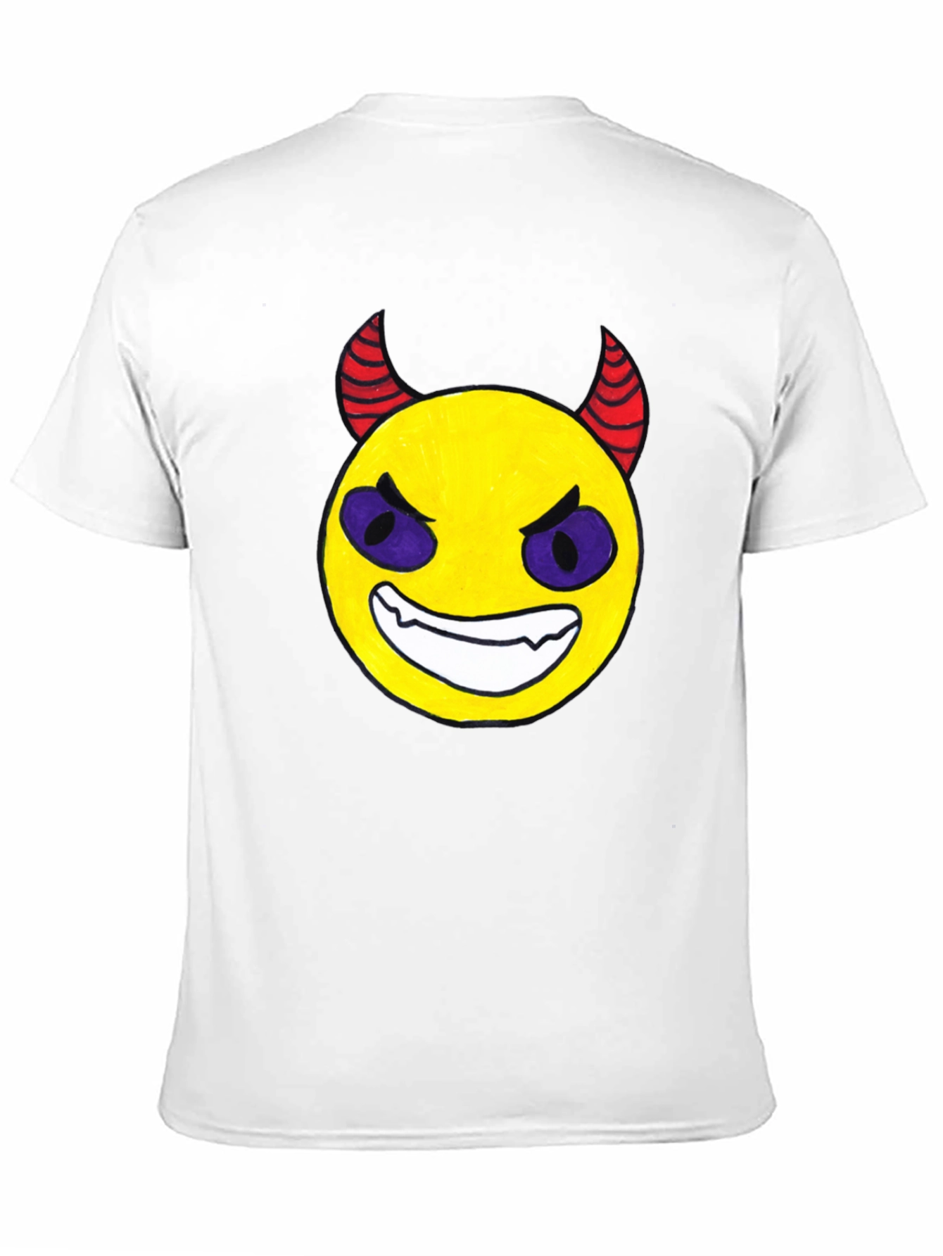 Evil Emoji Black T-Shirt - Funny Graphic Tee
