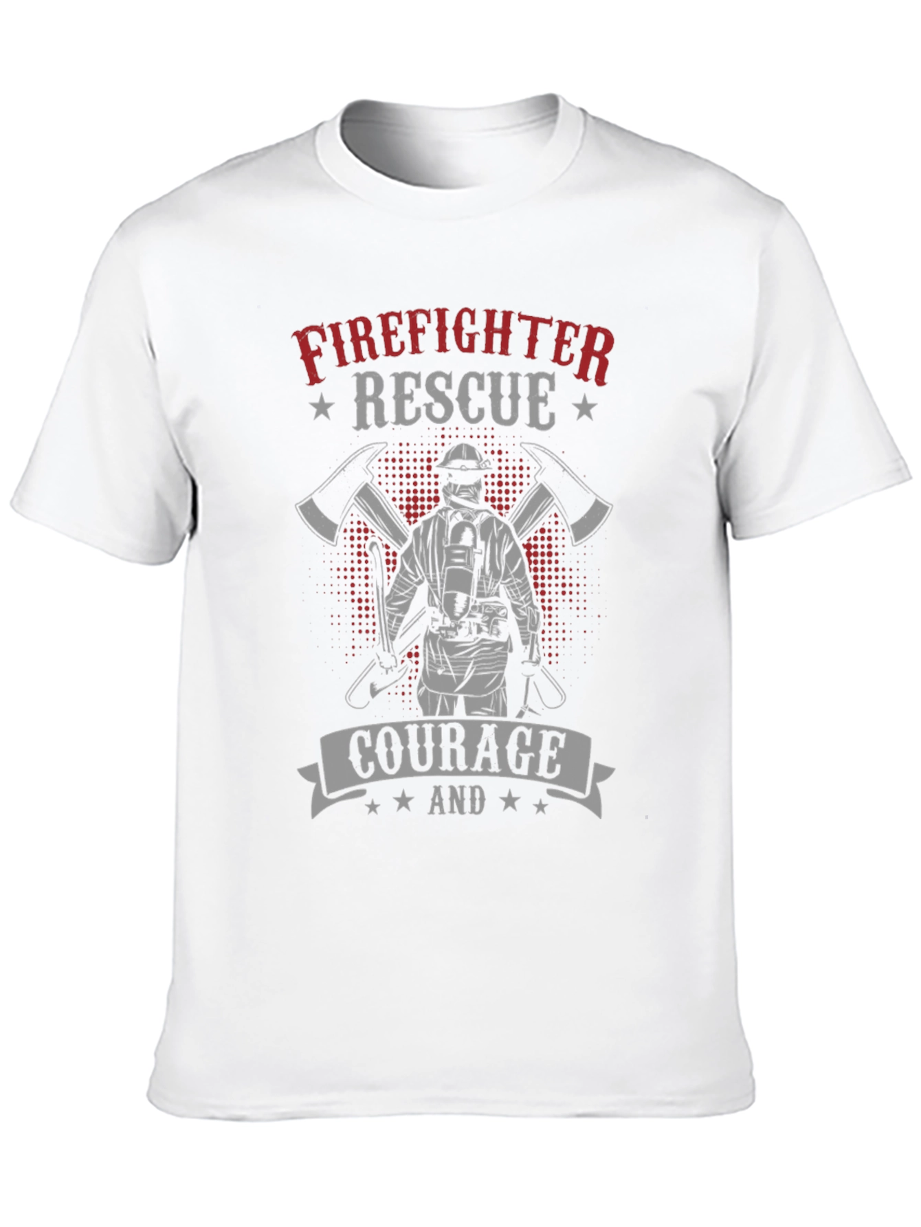 Firefighter Rescue Courage Graphic T-Shirt