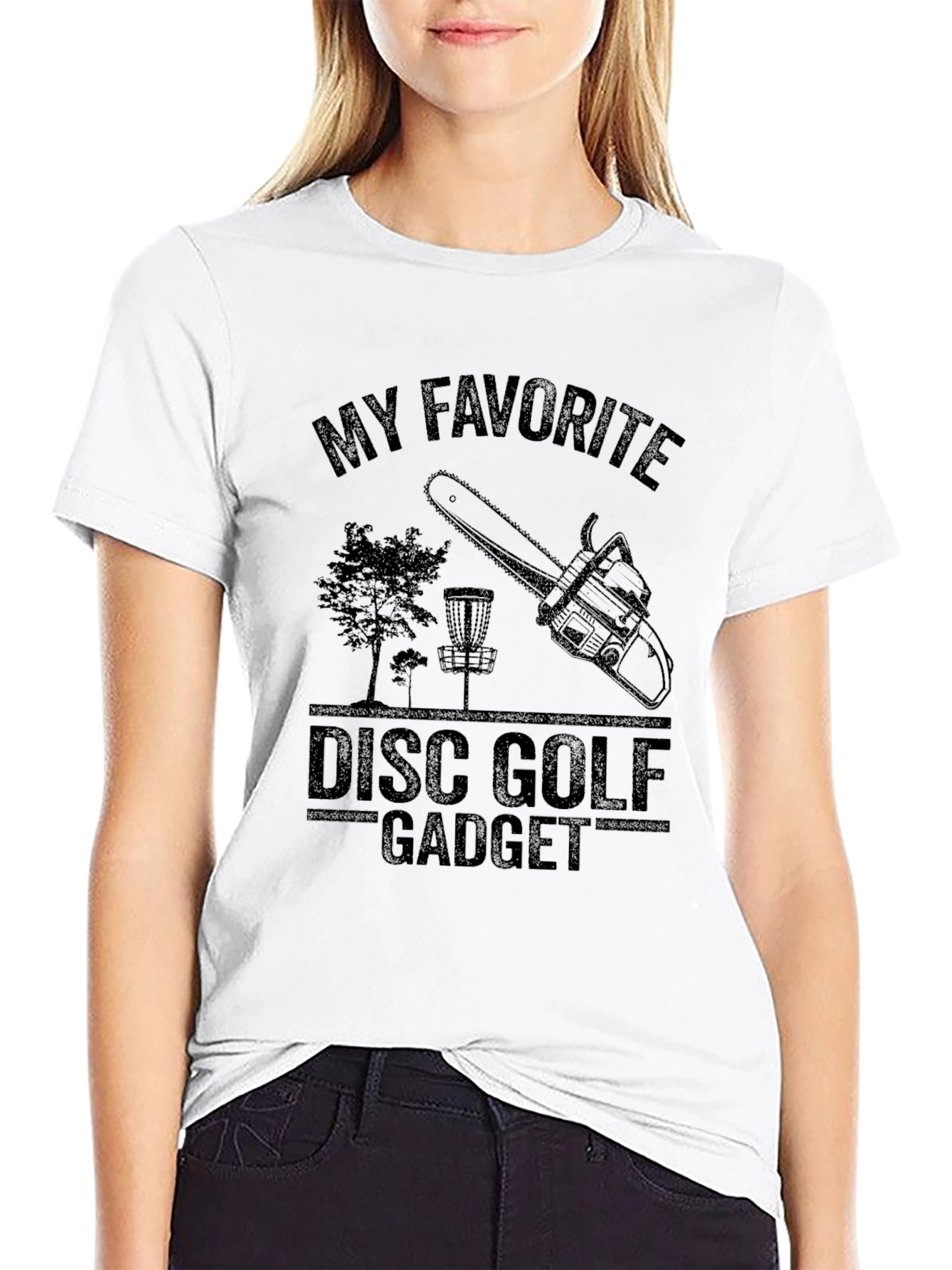 My Favorite Disc Golf Gadget Black T-Shirt