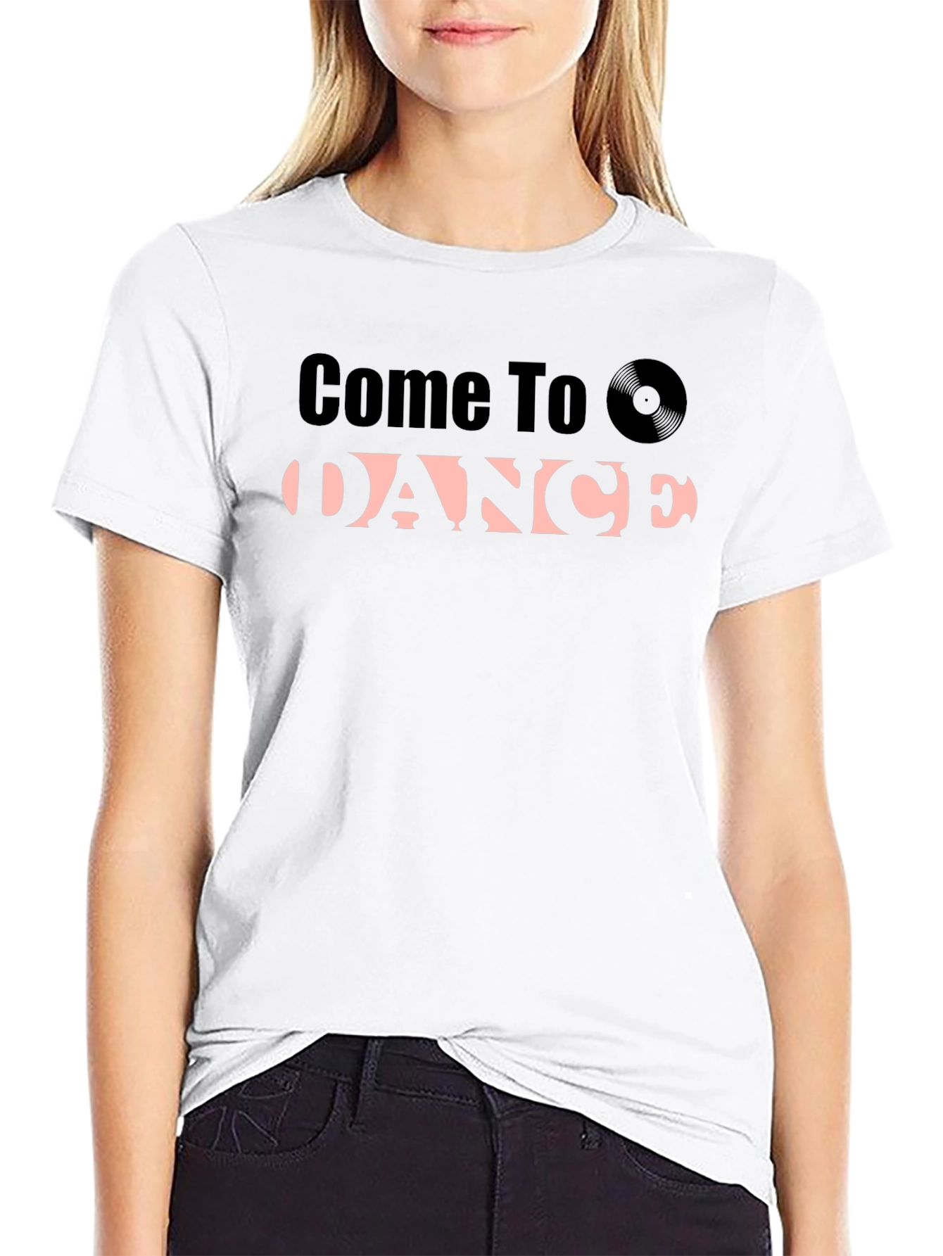 Come To Dance Black Graphic Tee