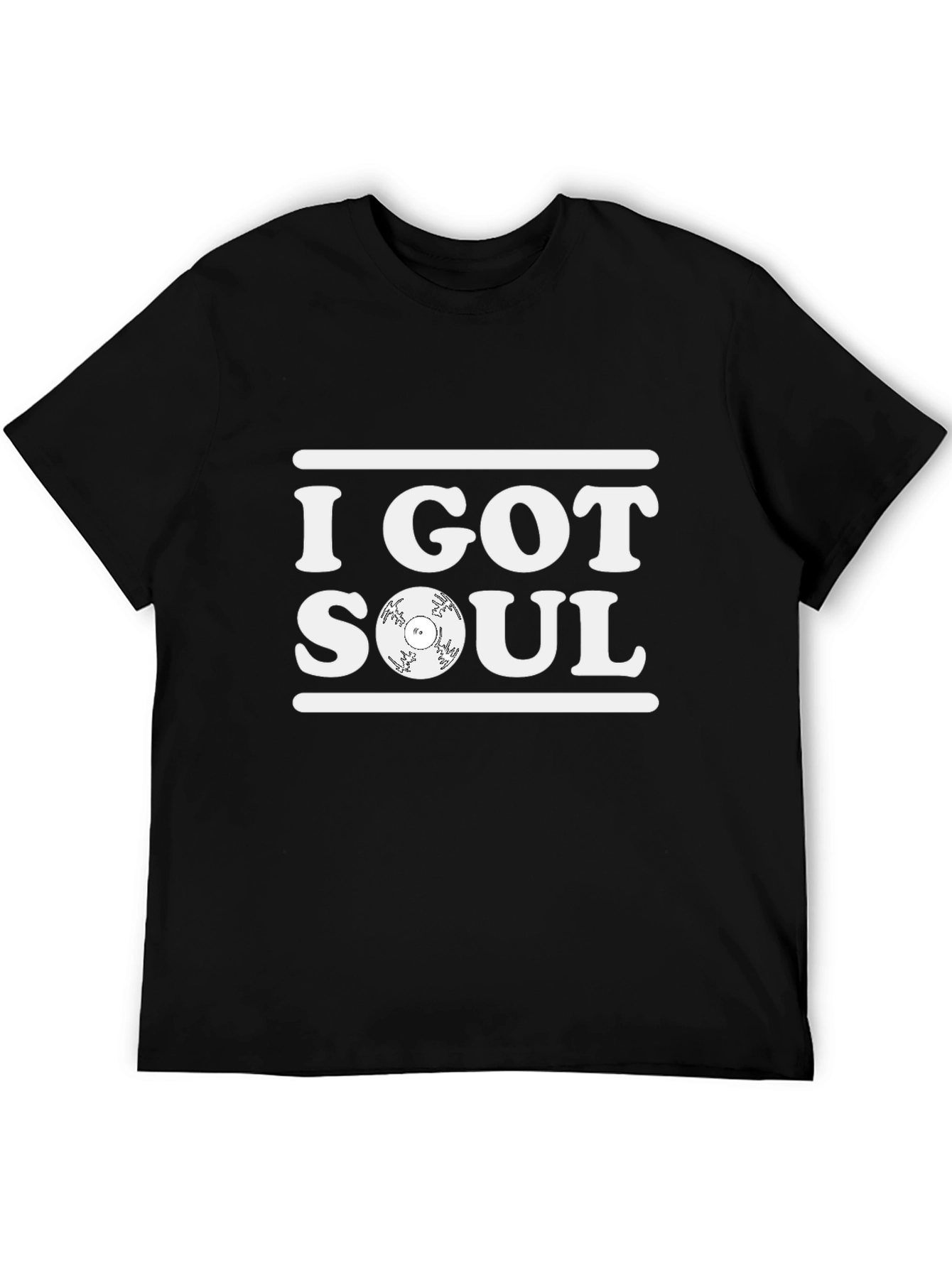 I Got Soul Graphic Tee - Black Cotton T-Shirt